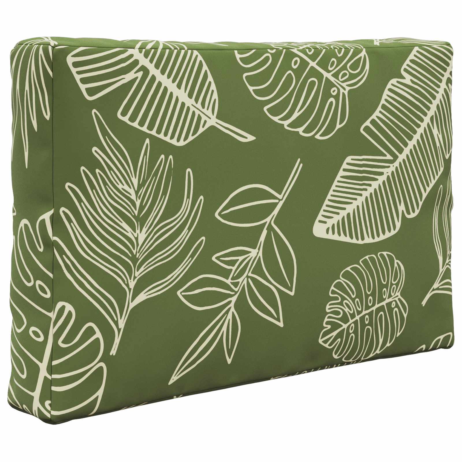 Sofakissen für draußen Polyester Blattdesign 60 x 60 cm
