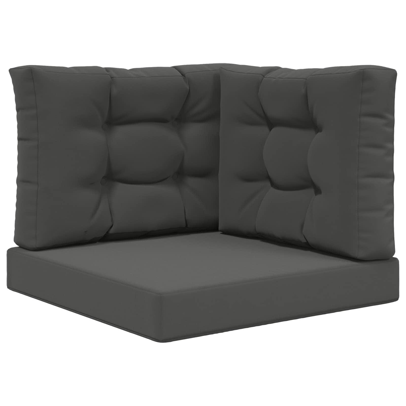 Sofakissen für draußen Polyester Anthrazit 60 x 60 cm