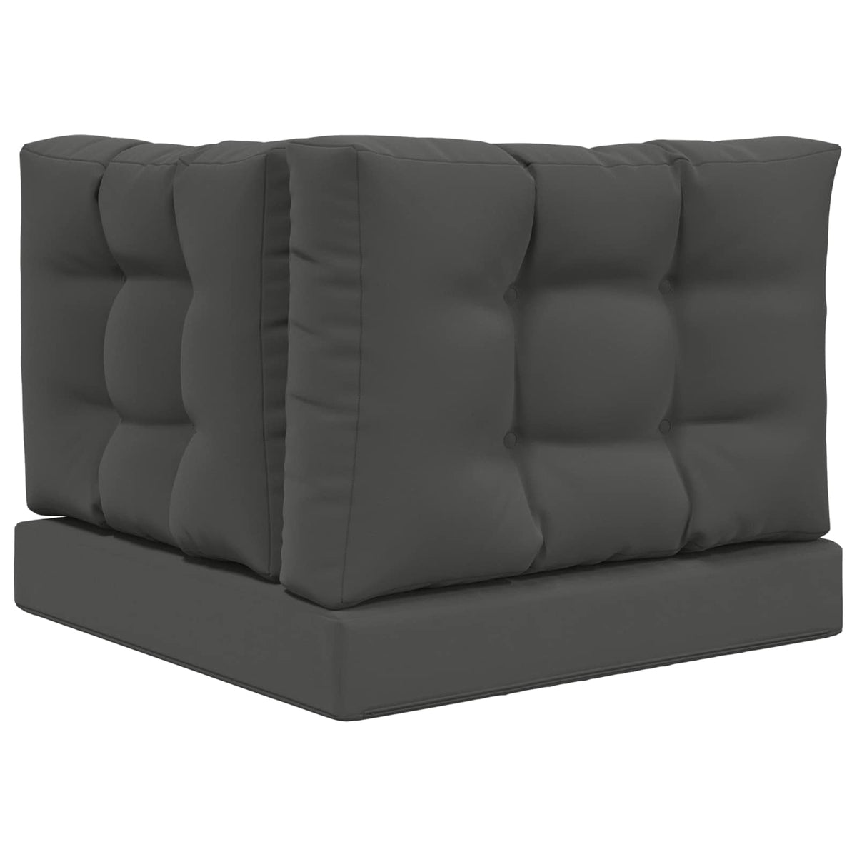 Sofakissen für draußen Polyester Anthrazit 60 x 60 cm