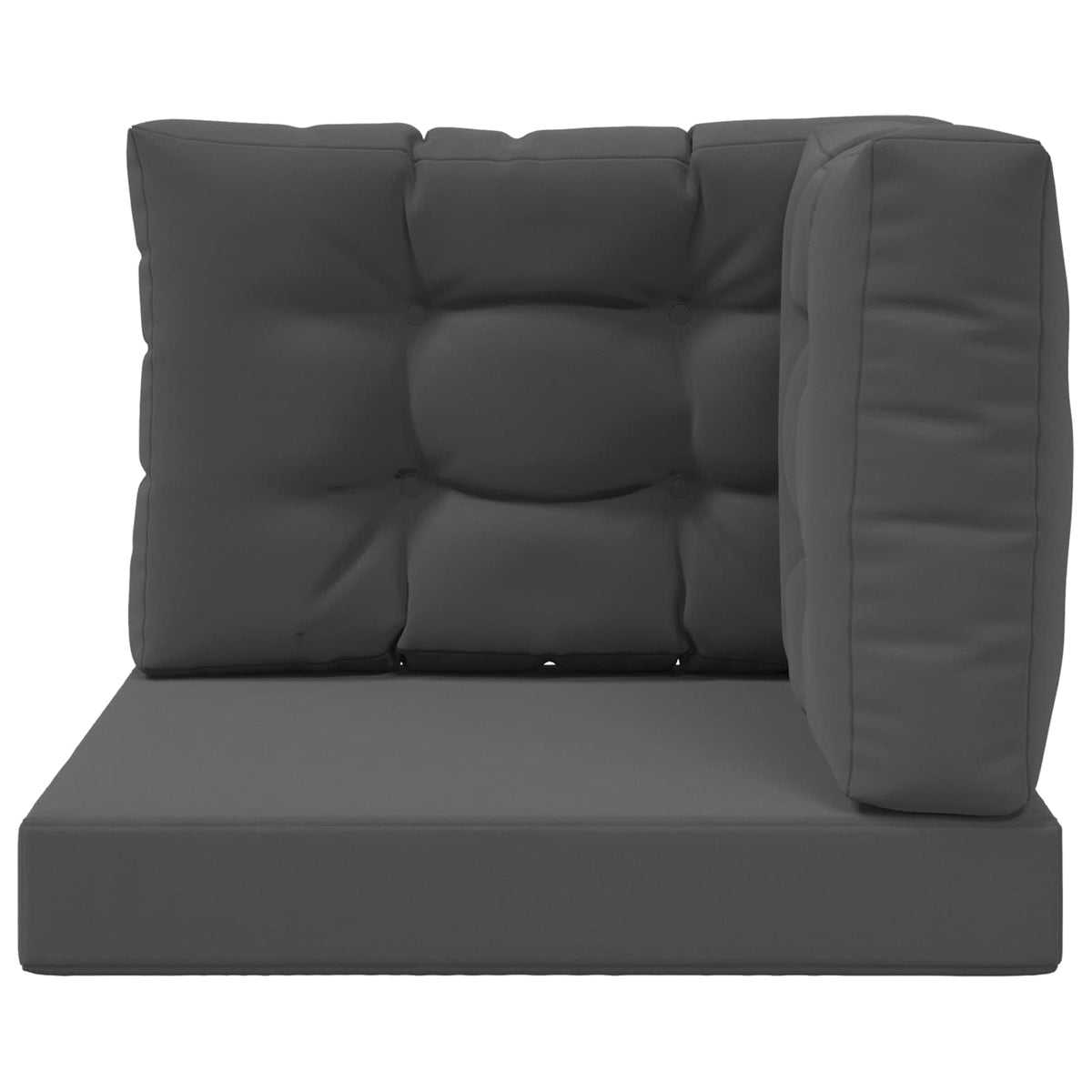 Sofakissen für draußen Polyester Anthrazit 60 x 60 cm