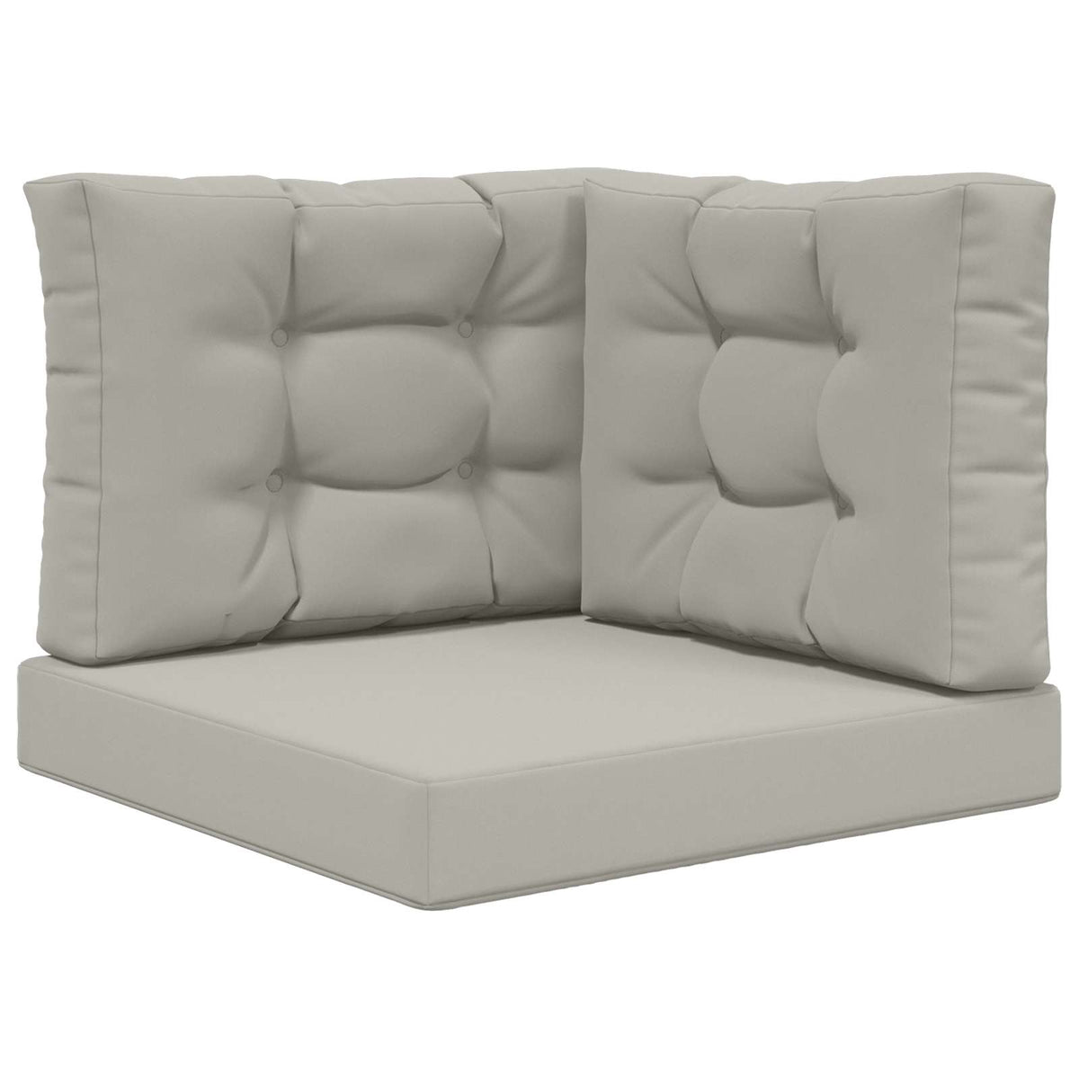 Sofakissen für draußen Polyester Grau 60 x 60 cm