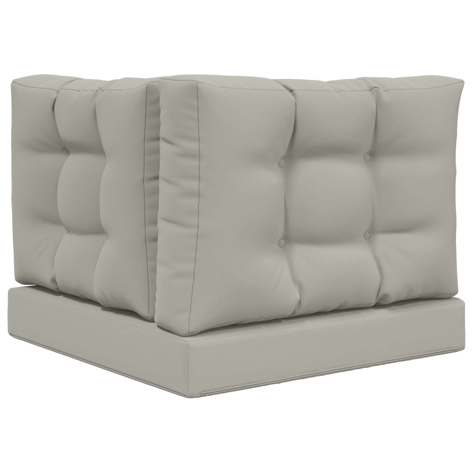 Sofakissen für draußen Polyester Grau 60 x 60 cm