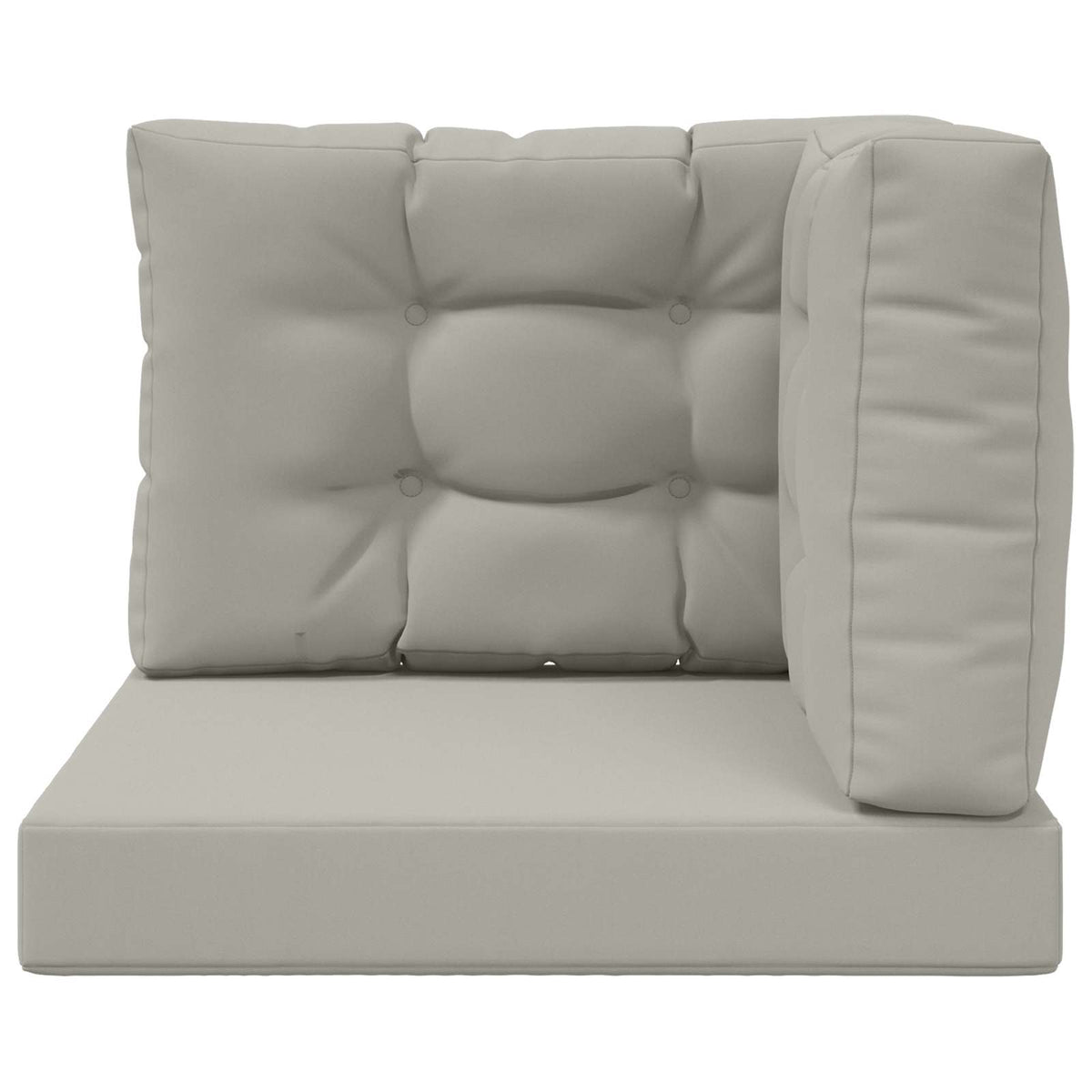 Sofakissen für draußen Polyester Grau 60 x 60 cm