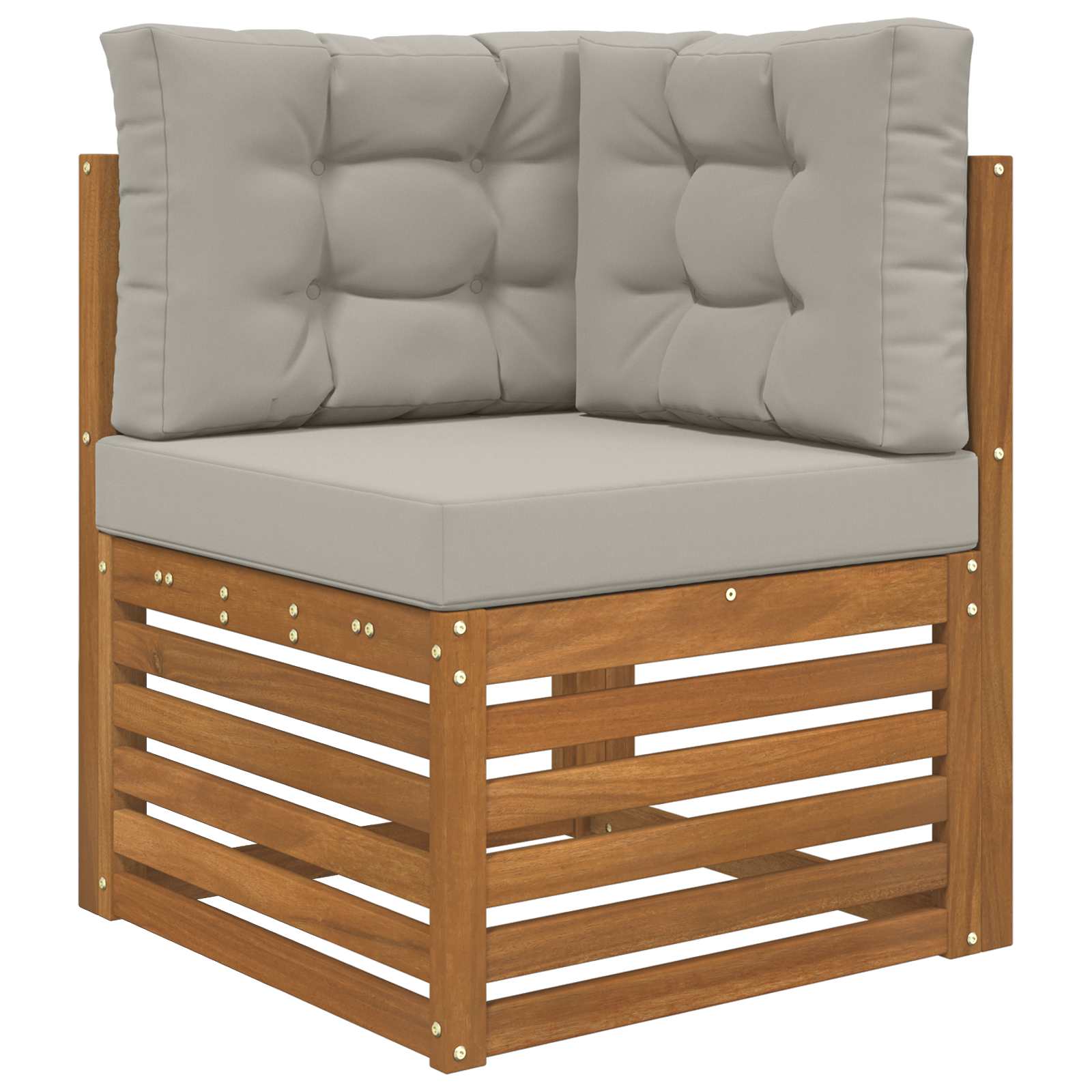 Sofakissen für draußen Polyester Grau 60 x 60 cm