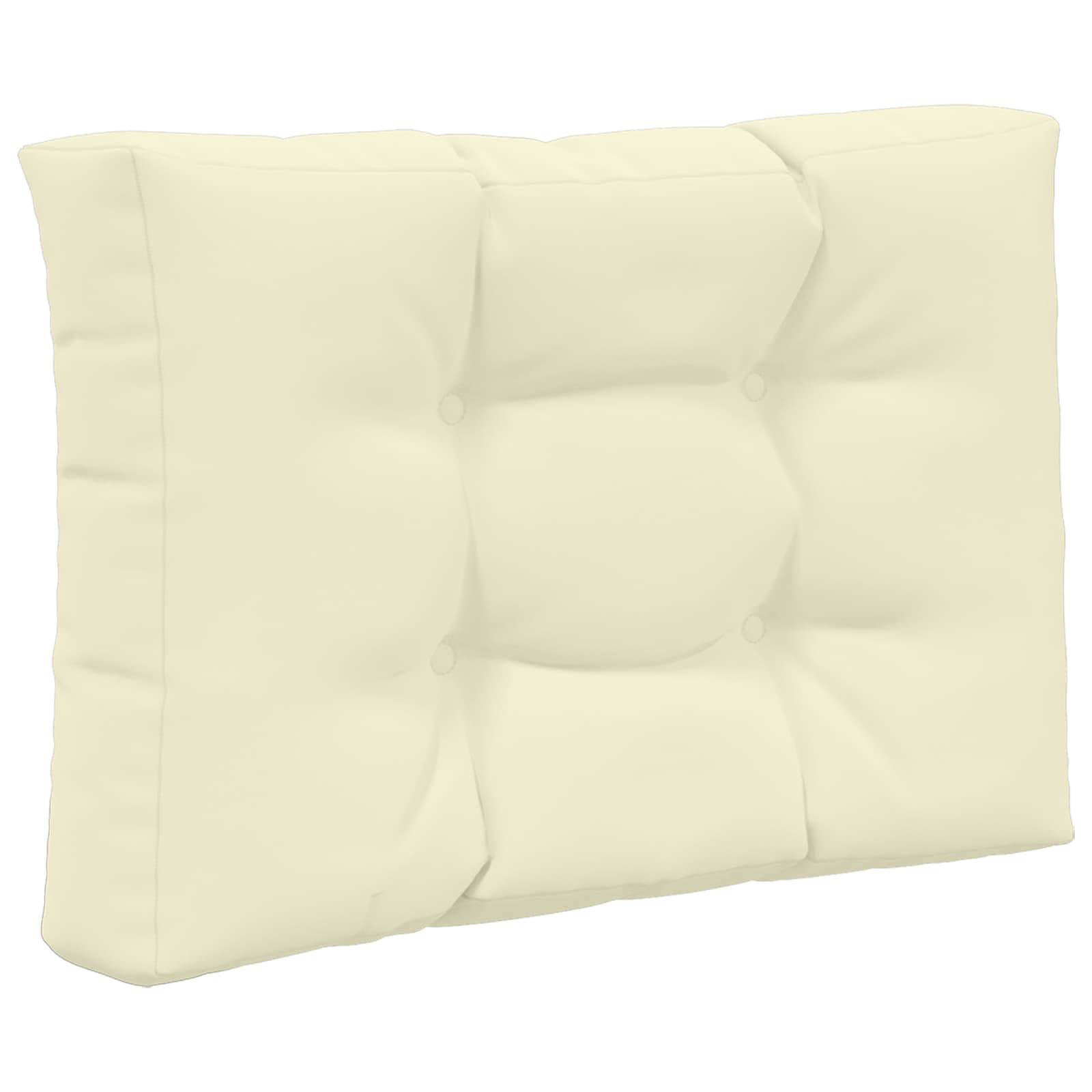 Sofakissen für draußen Polyester Creme 60 x 60 cm