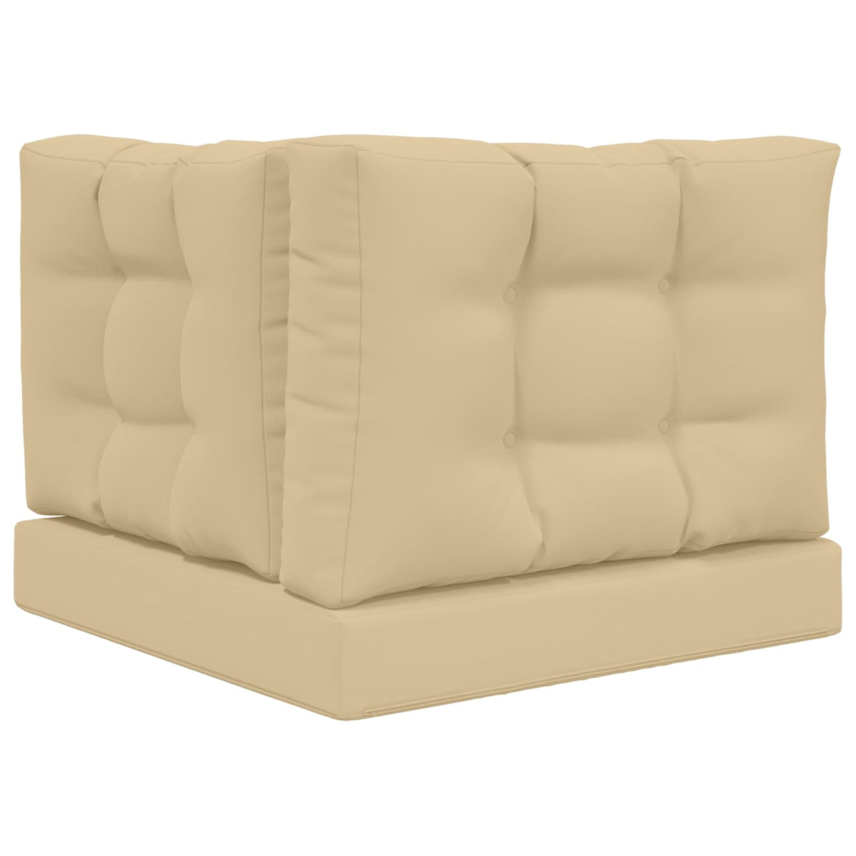 Sofakissen für draußen Polyester Beige 60 x 60 cm