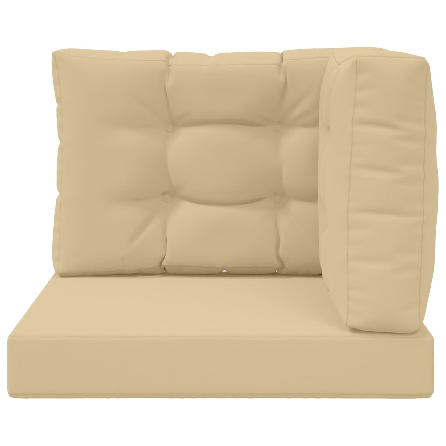 Sofakissen für draußen Polyester Beige 60 x 60 cm