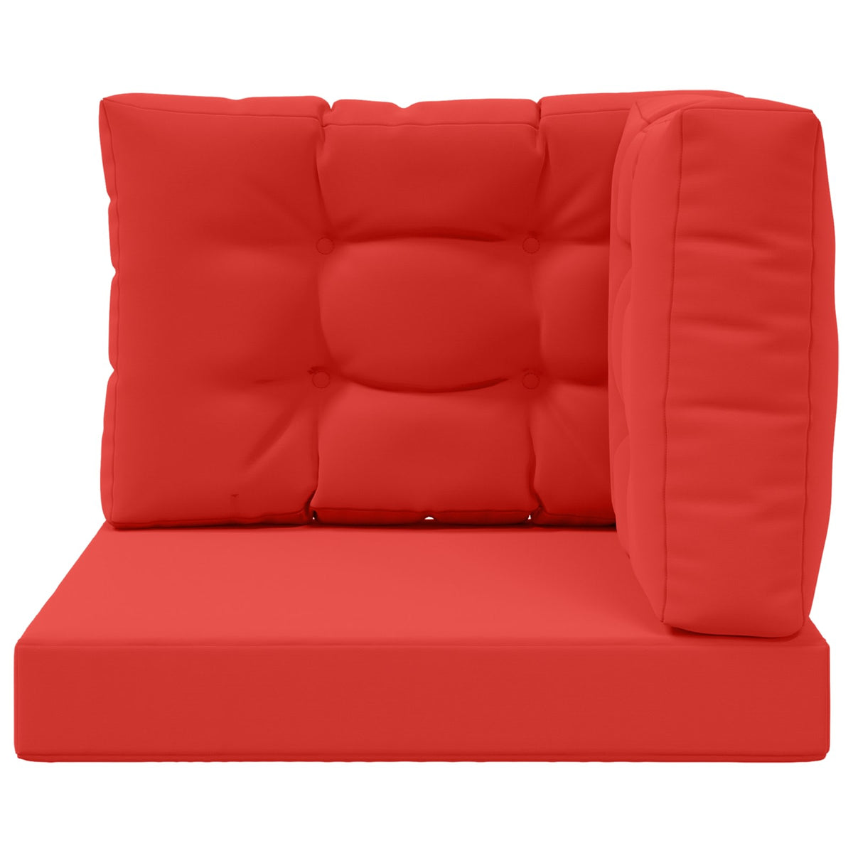 Sofakissen für draußen Polyester Rot 60 x 60 cm