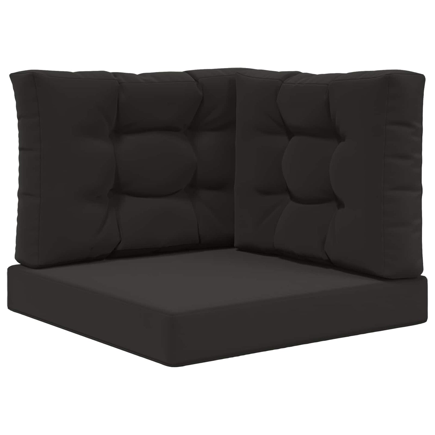 Sofakissen für draußen Polyester Schwarz 60 x 60 cm