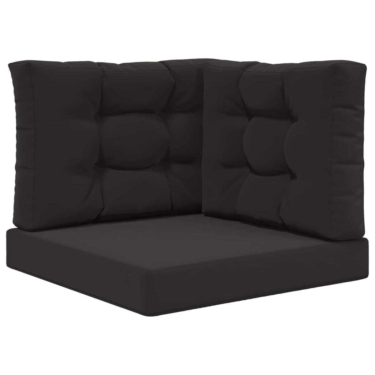 Sofakissen für draußen Polyester Schwarz 60 x 60 cm