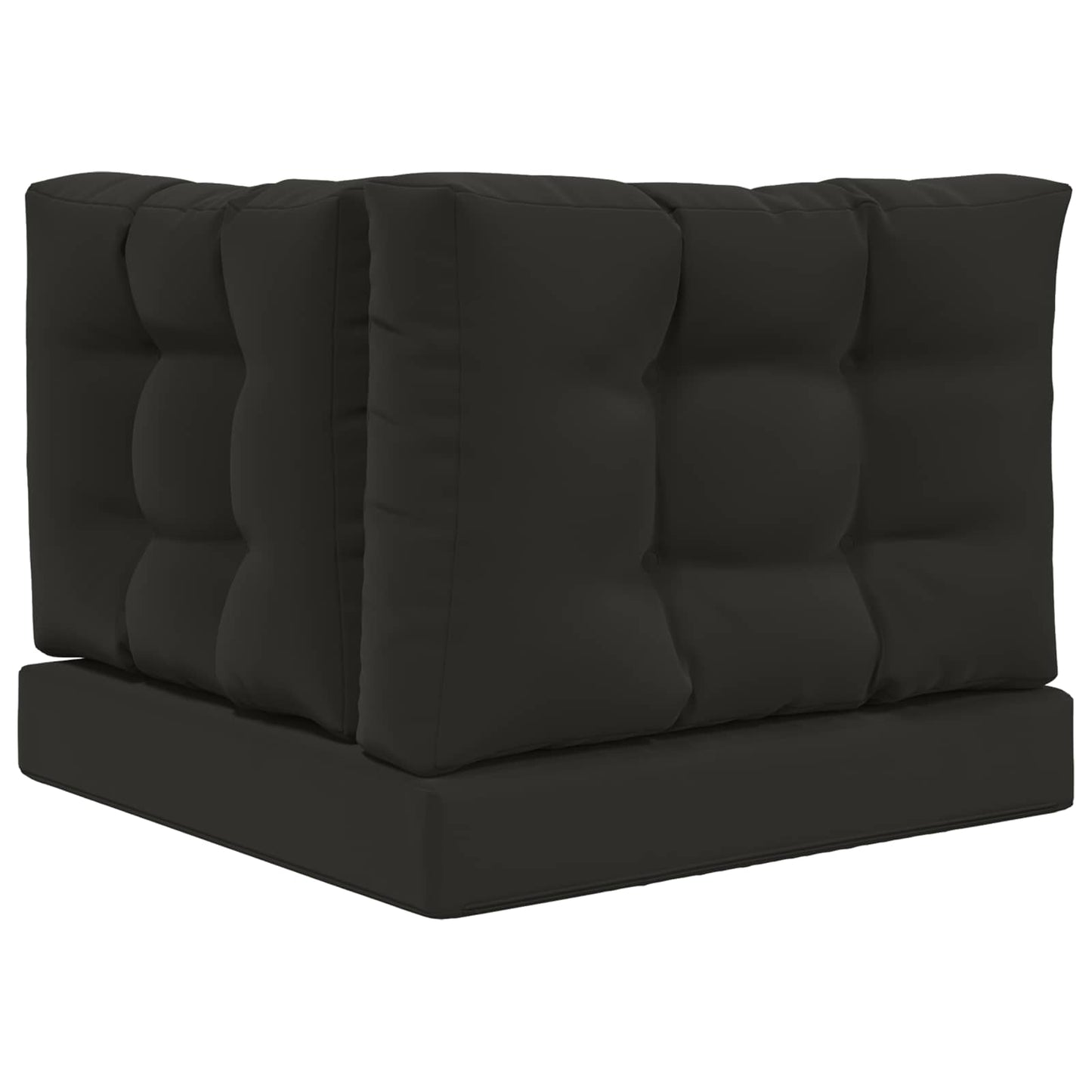 Sofakissen für draußen Polyester Schwarz 60 x 60 cm