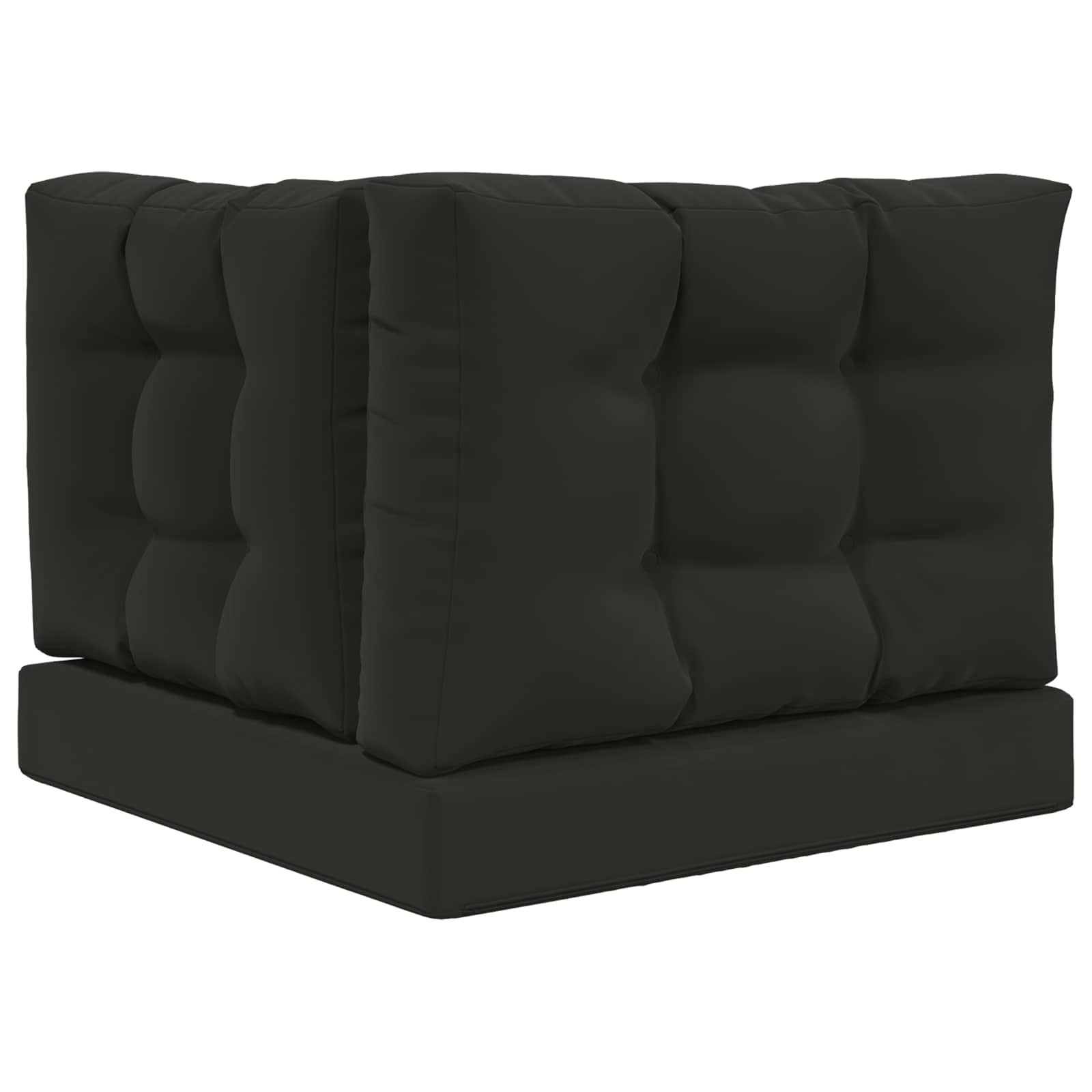 Sofakissen für draußen Polyester Schwarz 60 x 60 cm
