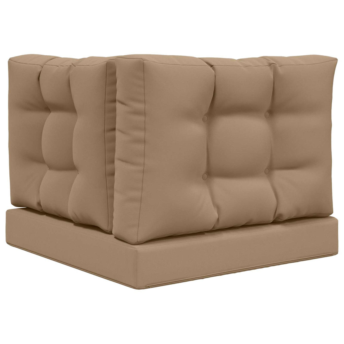 Sofakissen für draußen Polyester Taupe 60 x 60 cm