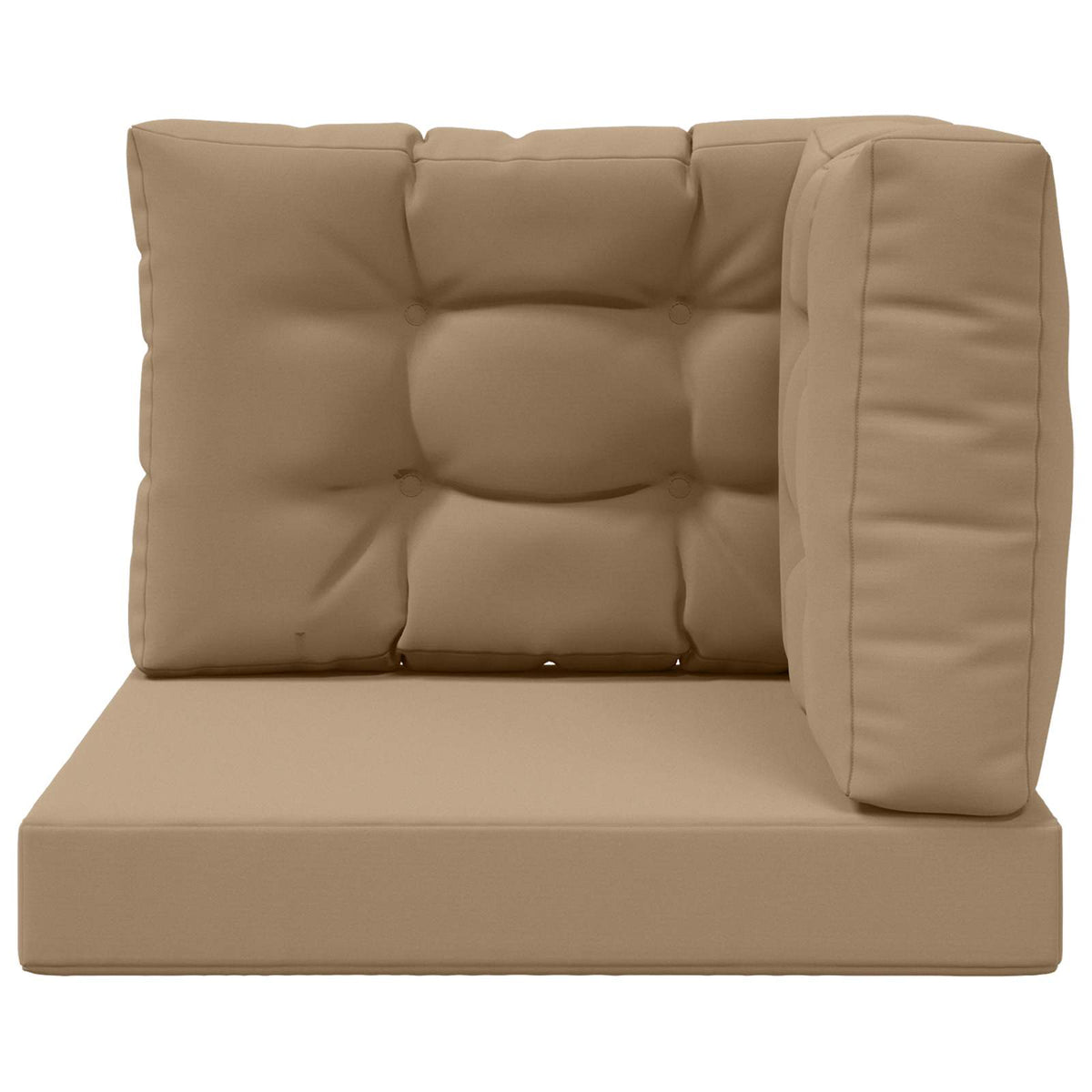 Sofakissen für draußen Polyester Taupe 60 x 60 cm
