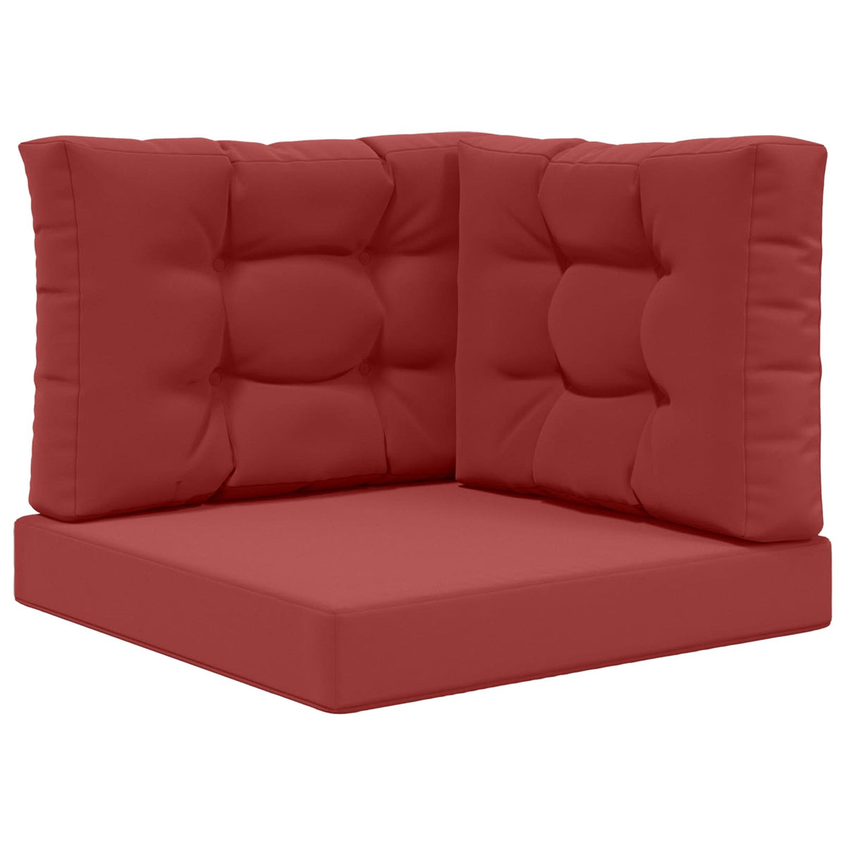 Sofakissen für draußen Polyester Weinrot 60 x 60 cm