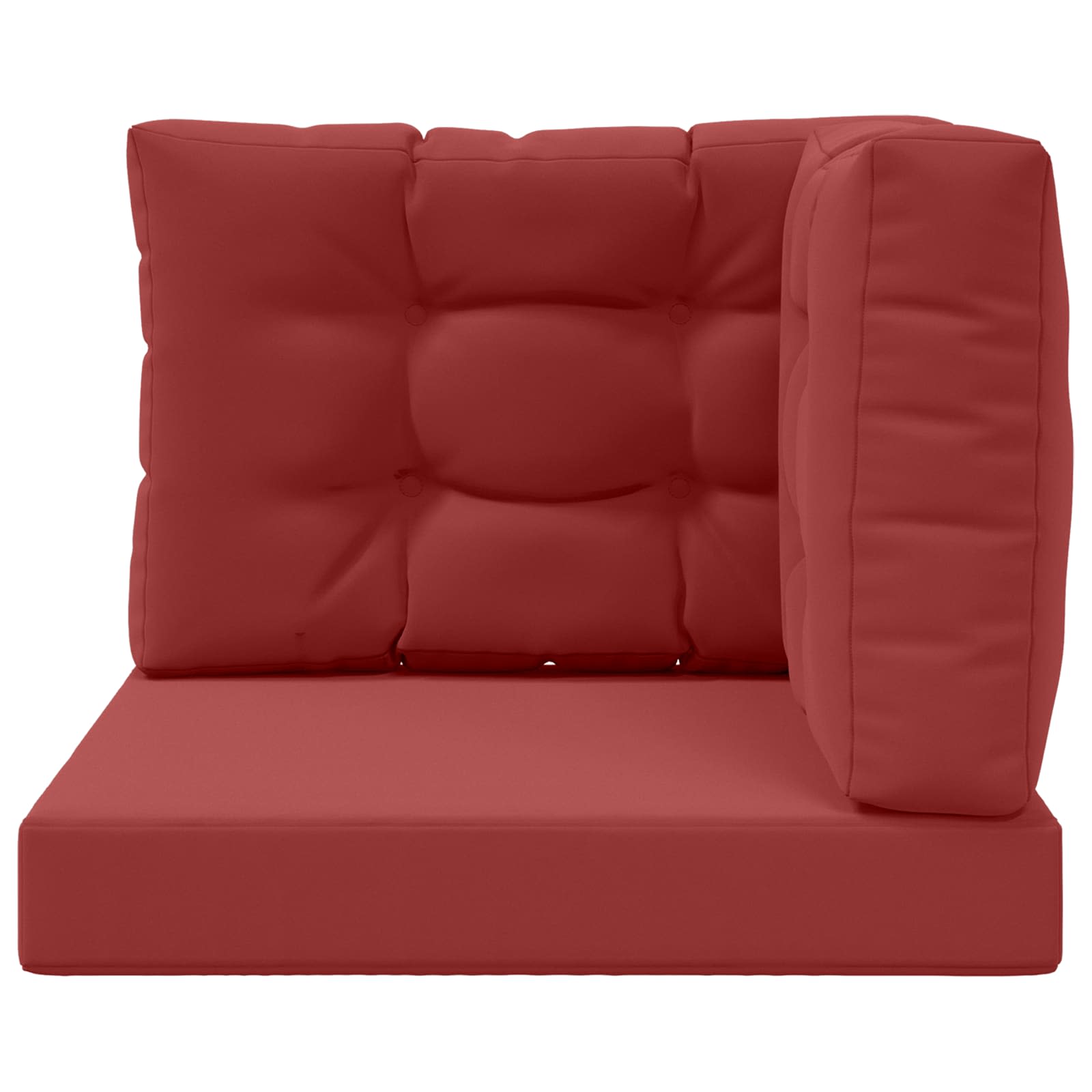 Sofakissen für draußen Polyester Weinrot 60 x 60 cm