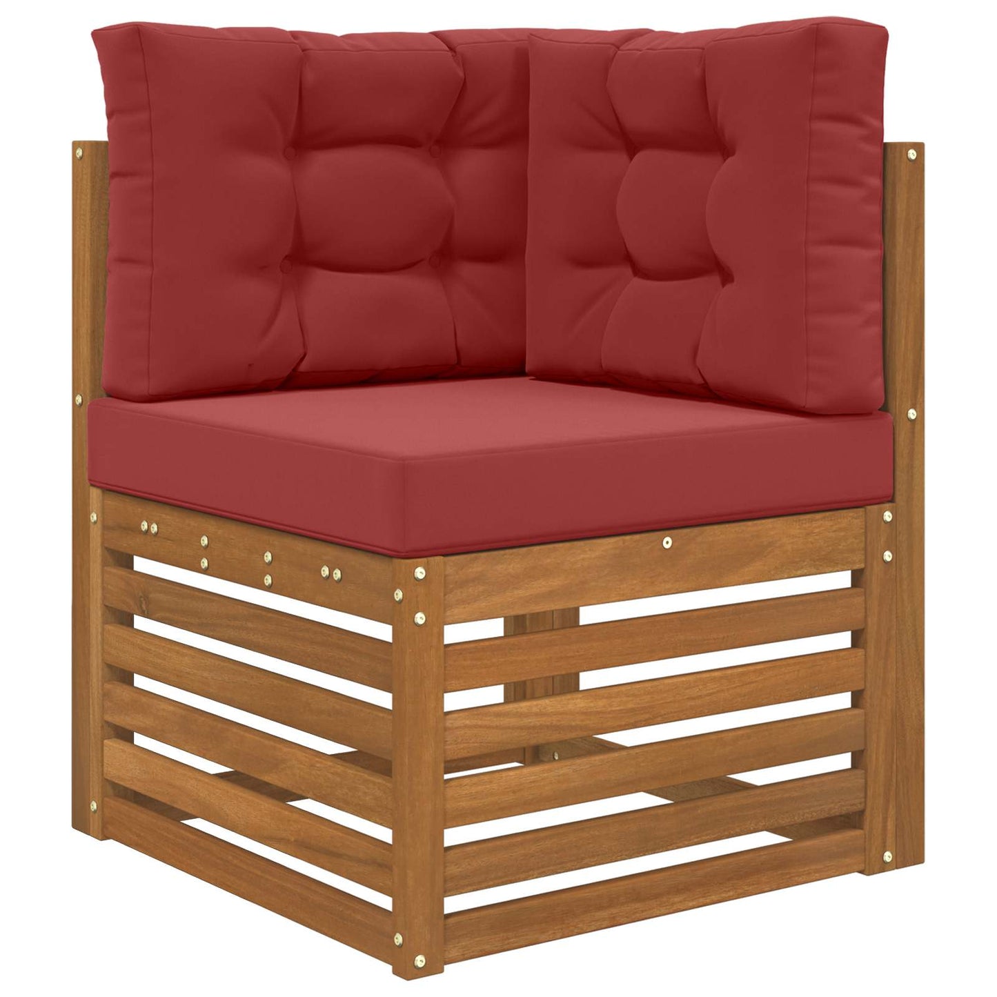 Sofakissen für draußen Polyester Weinrot 60 x 60 cm