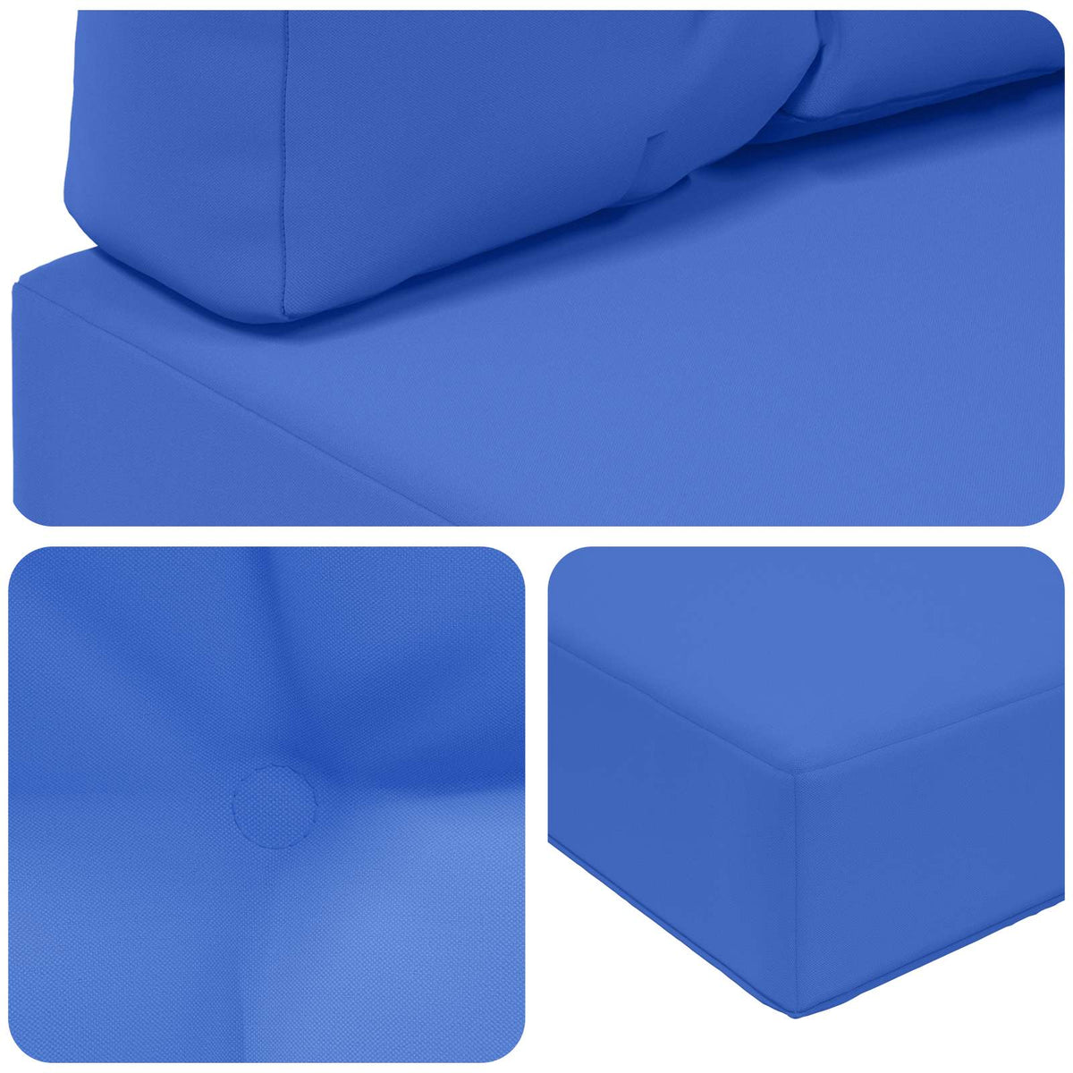 Sofakissen für draußen Polyester Königsblau 60 x 60 cm