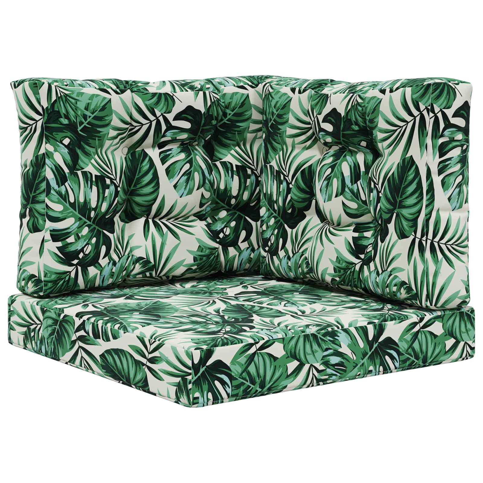 Sofakissen für draußen Polyester Blattmuster 60 x 60 cm