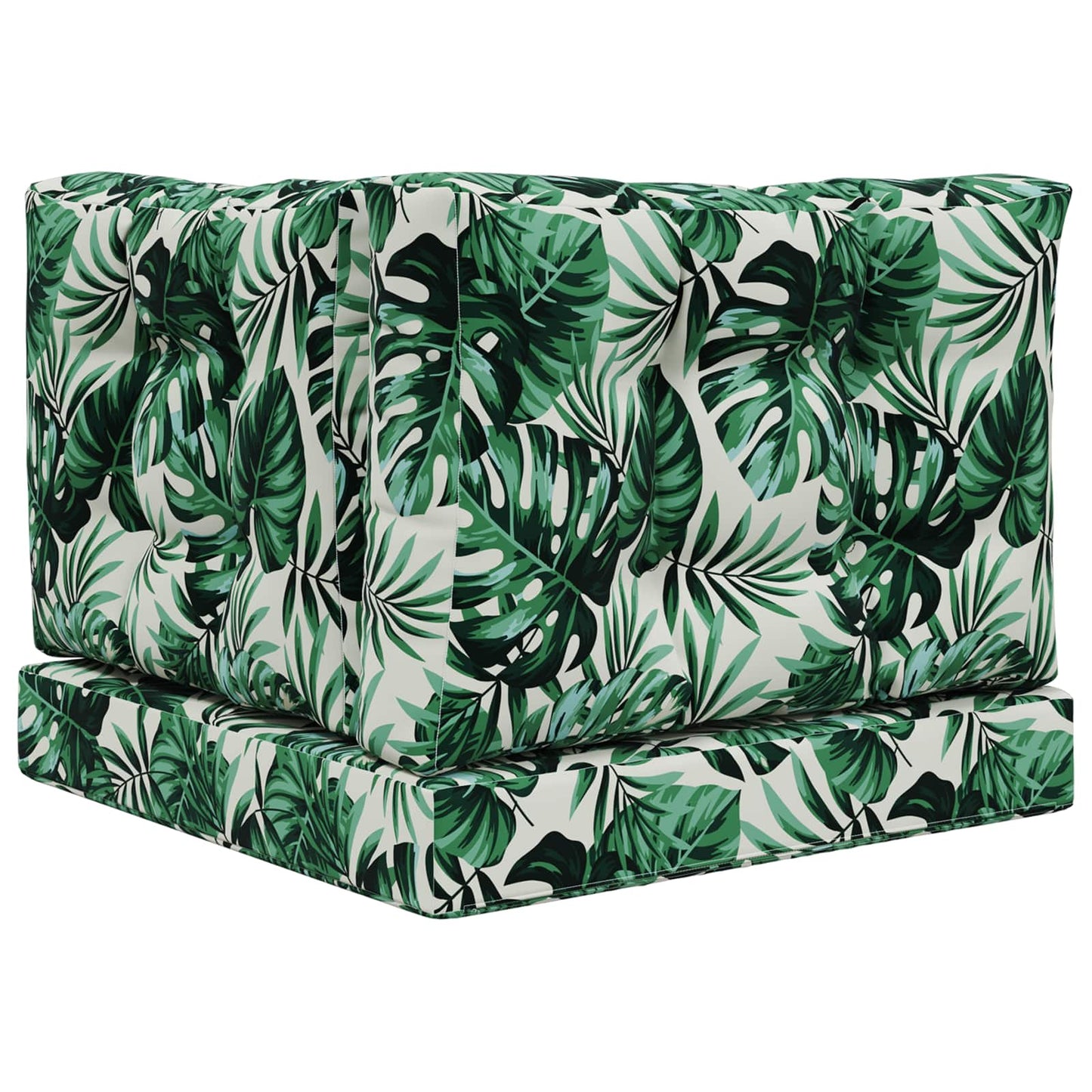 Sofakissen für draußen Polyester Blattmuster 60 x 60 cm