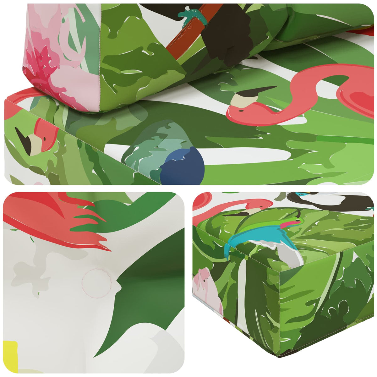 Sofakissen für draußen Polyester Bunt 60 x 60 cm