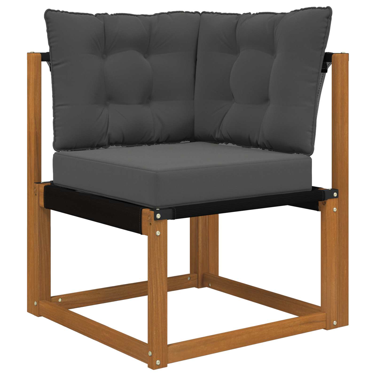 Sofakissen für draußen Polyester Anthrazit 50,5 x 50,5 cm