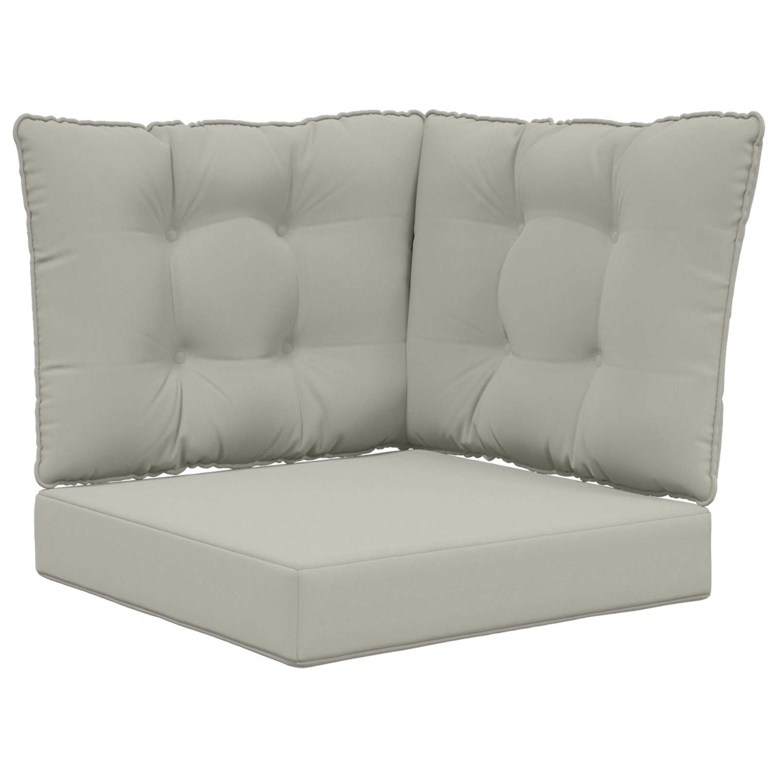 Sofakissen für draußen Polyester Grau 50,5 x 50,5 cm