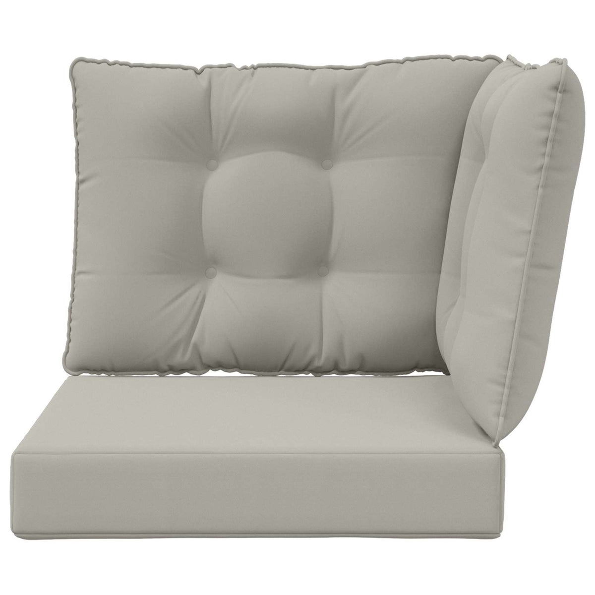 Sofakissen für draußen Polyester Grau 50,5 x 50,5 cm