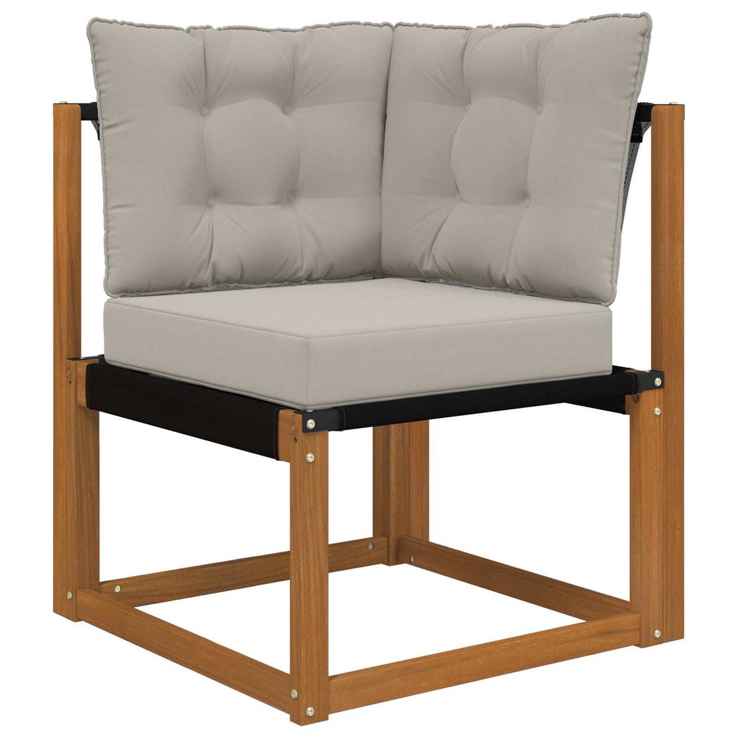 Sofakissen für draußen Polyester Grau 50,5 x 50,5 cm