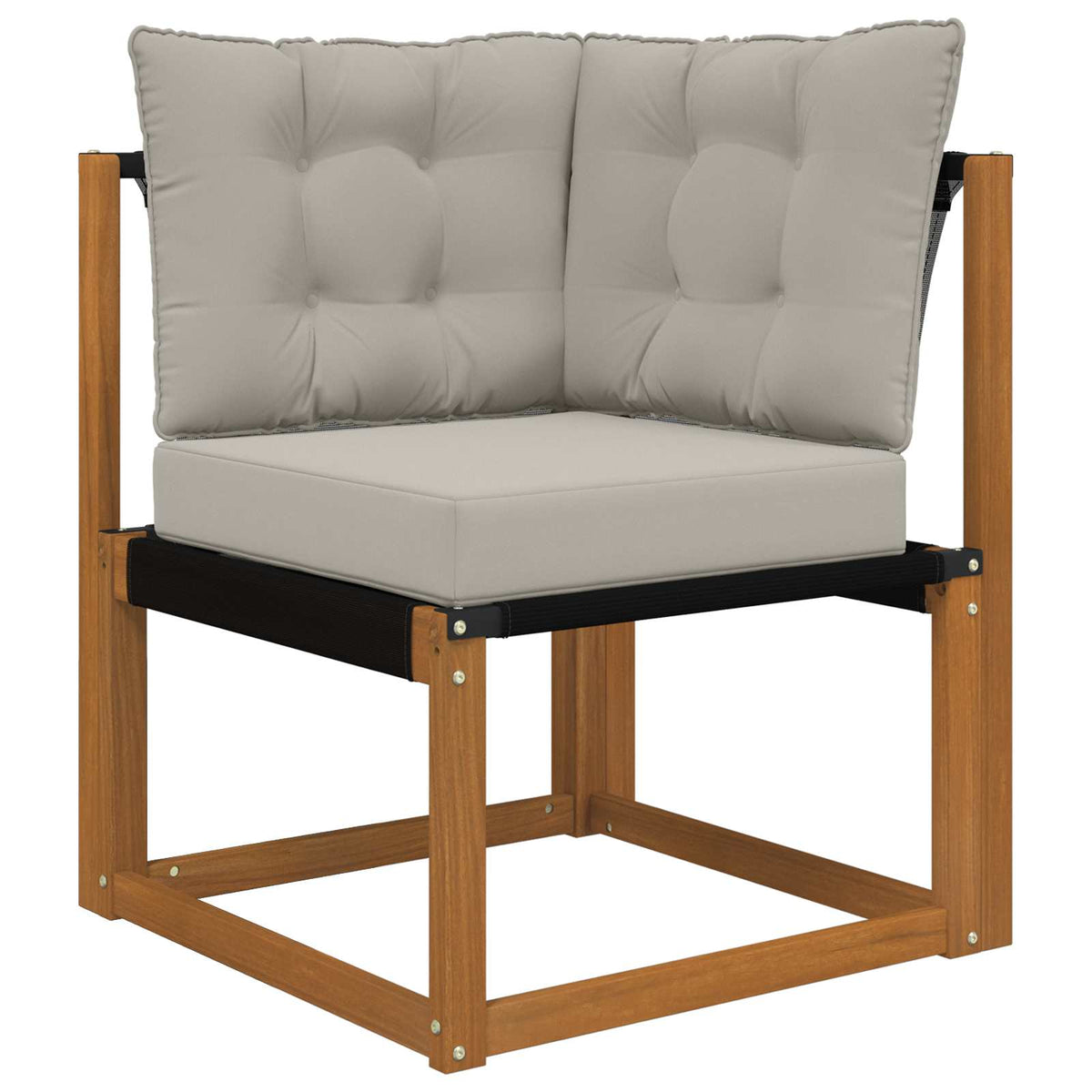 Sofakissen für draußen Polyester Grau 50,5 x 50,5 cm