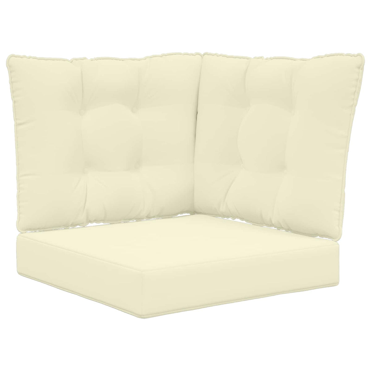 Sofakissen für draußen Polyester Creme 50,5 x 50,5 cm