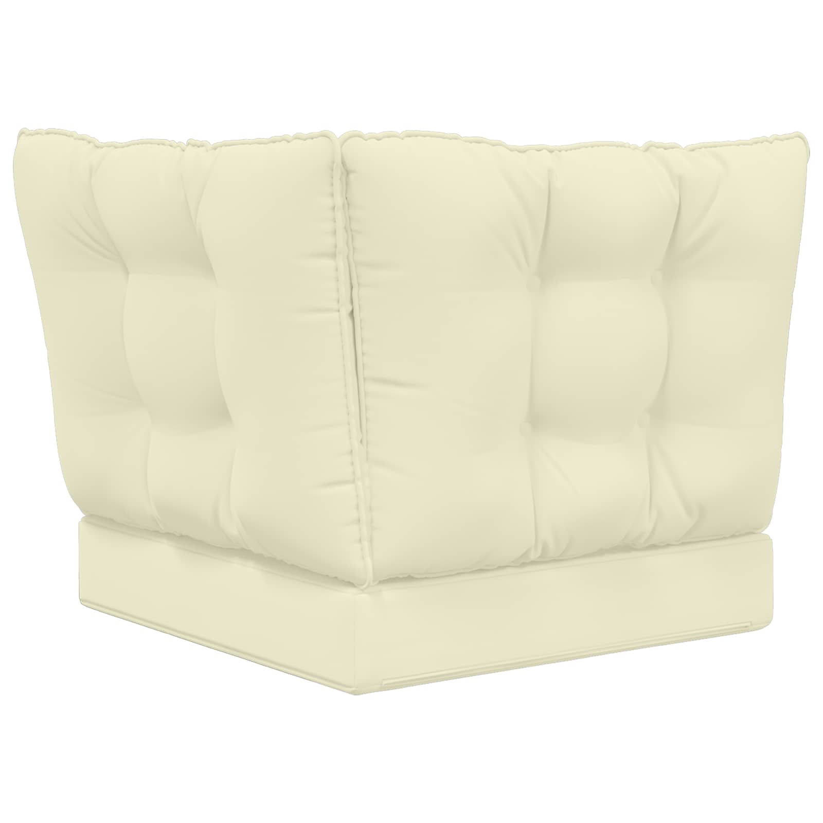Sofakissen für draußen Polyester Creme 50,5 x 50,5 cm