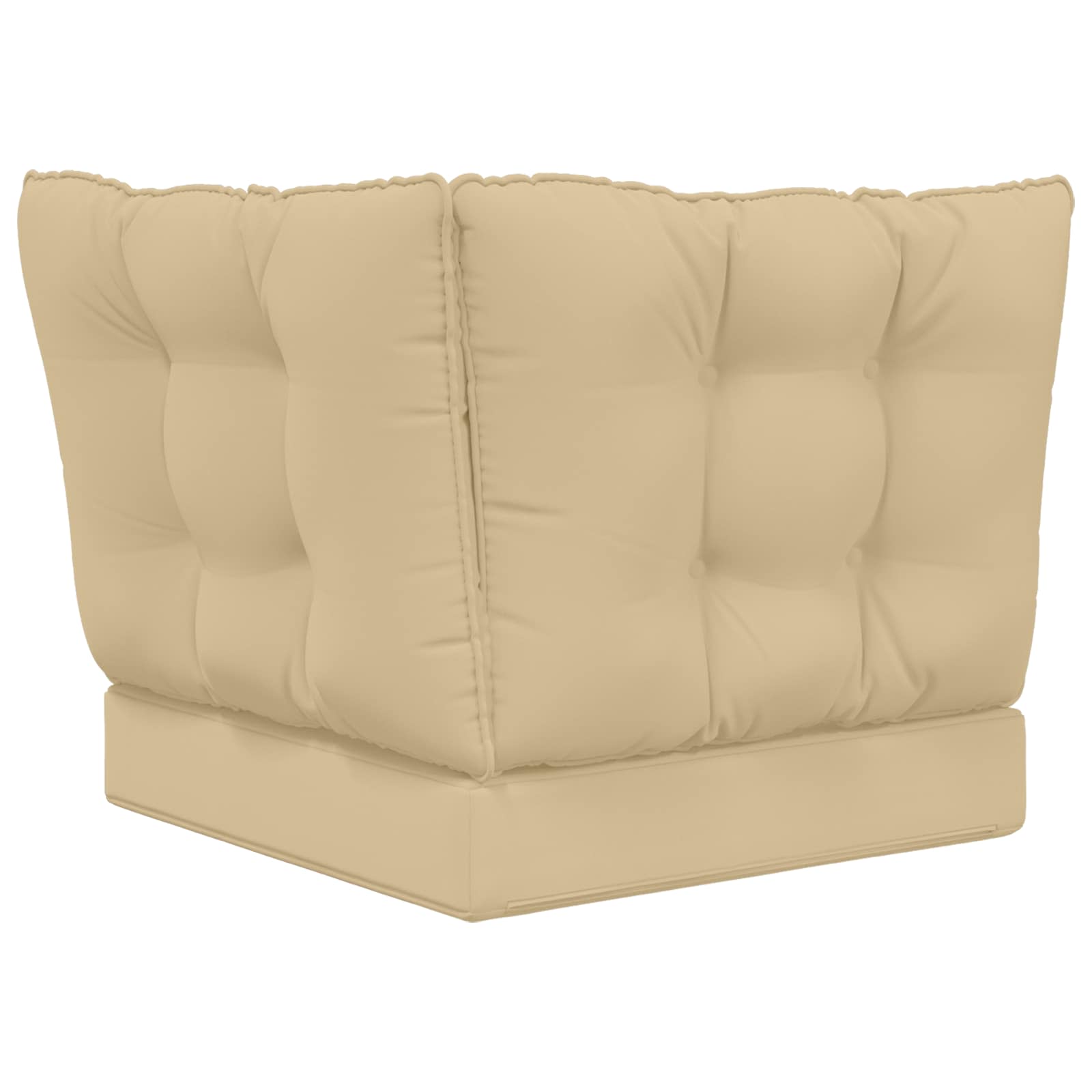 Sofakissen für draußen Polyester Beige 50,5 x 50,5 cm