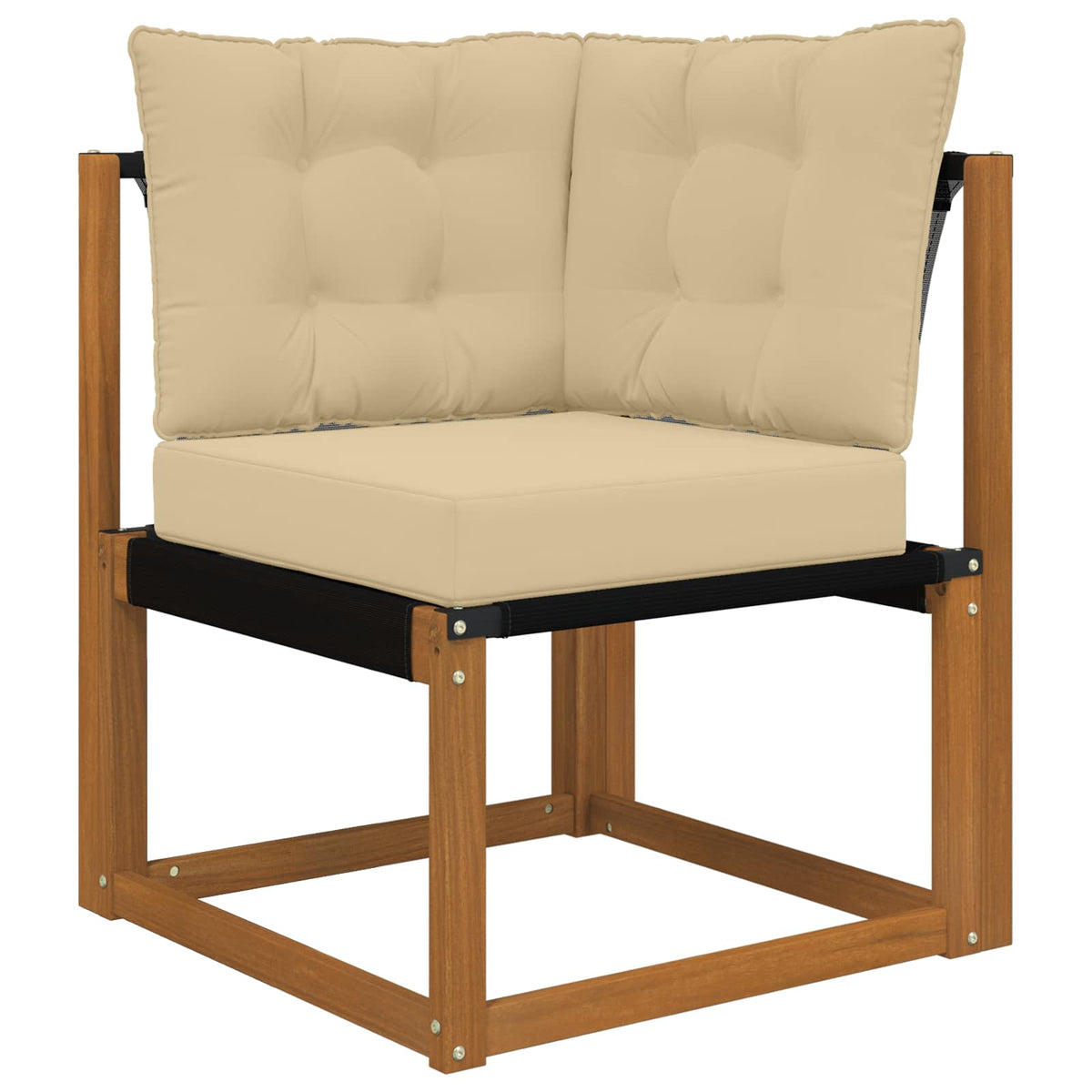 Sofakissen für draußen Polyester Beige 50,5 x 50,5 cm