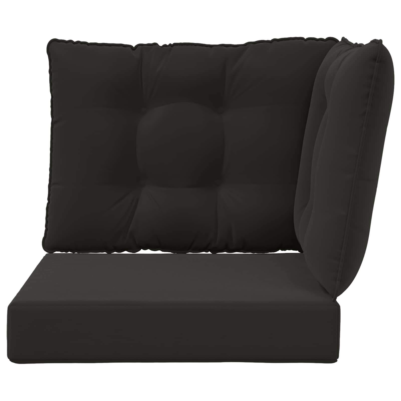 Sofakissen für draußen Polyester Schwarz 50,5 x 50,5 cm
