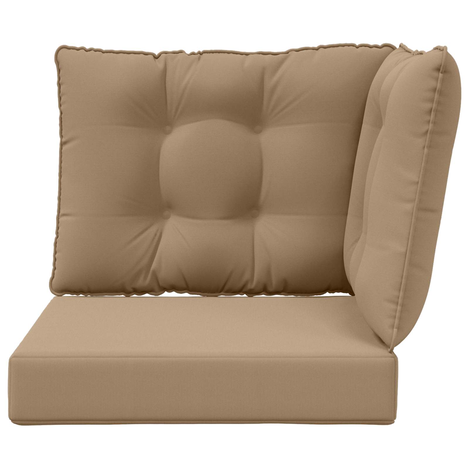 Sofakissen für draußen Polyester Taupe 50,5 x 50,5 cm