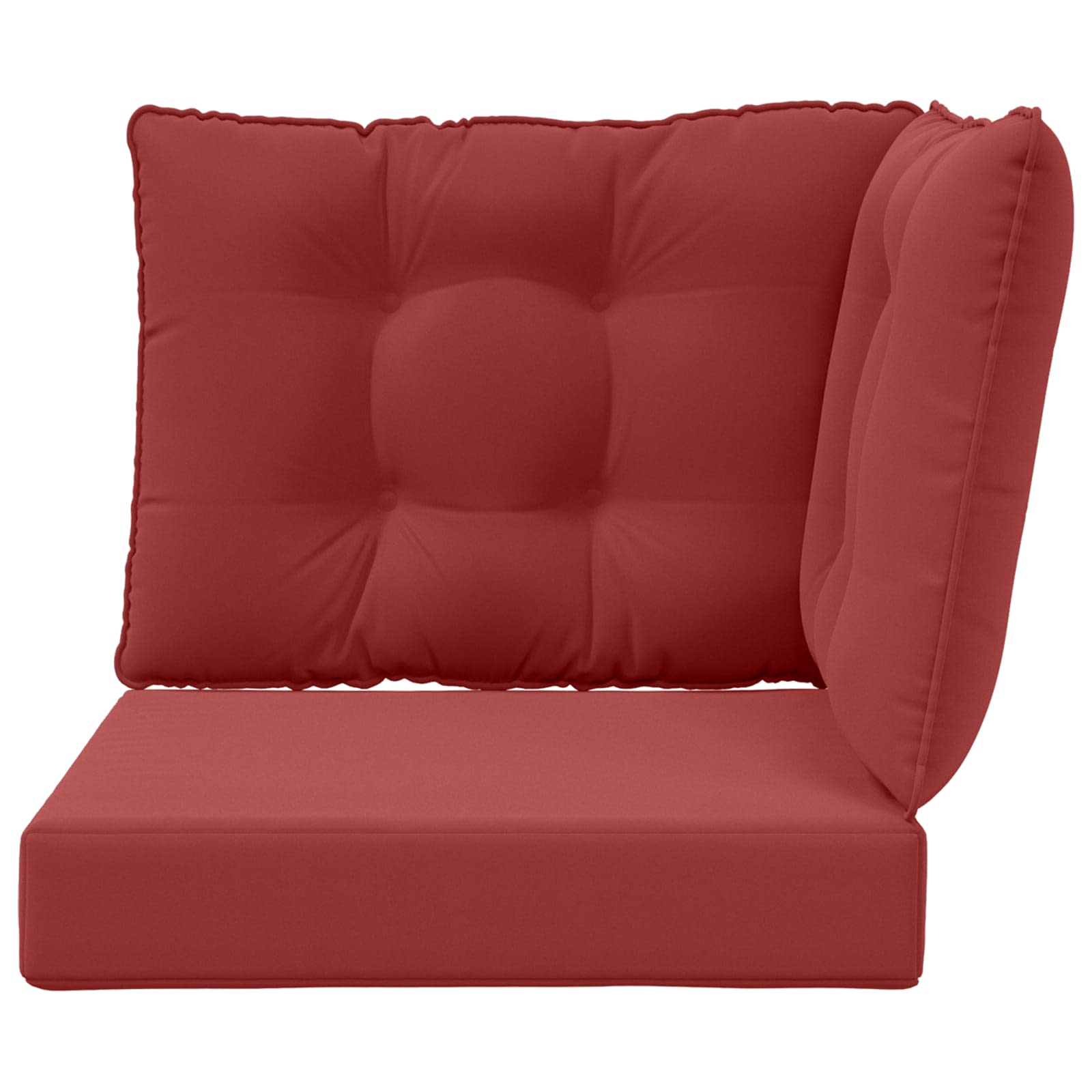 Sofakissen für draußen Polyester Weinrot 50,5 x 50,5 cm
