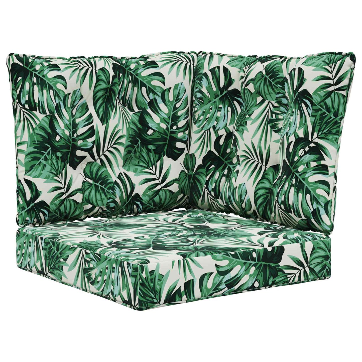 Sofakissen für draußen Polyester Blattmuster 50,5 x 50,5 cm