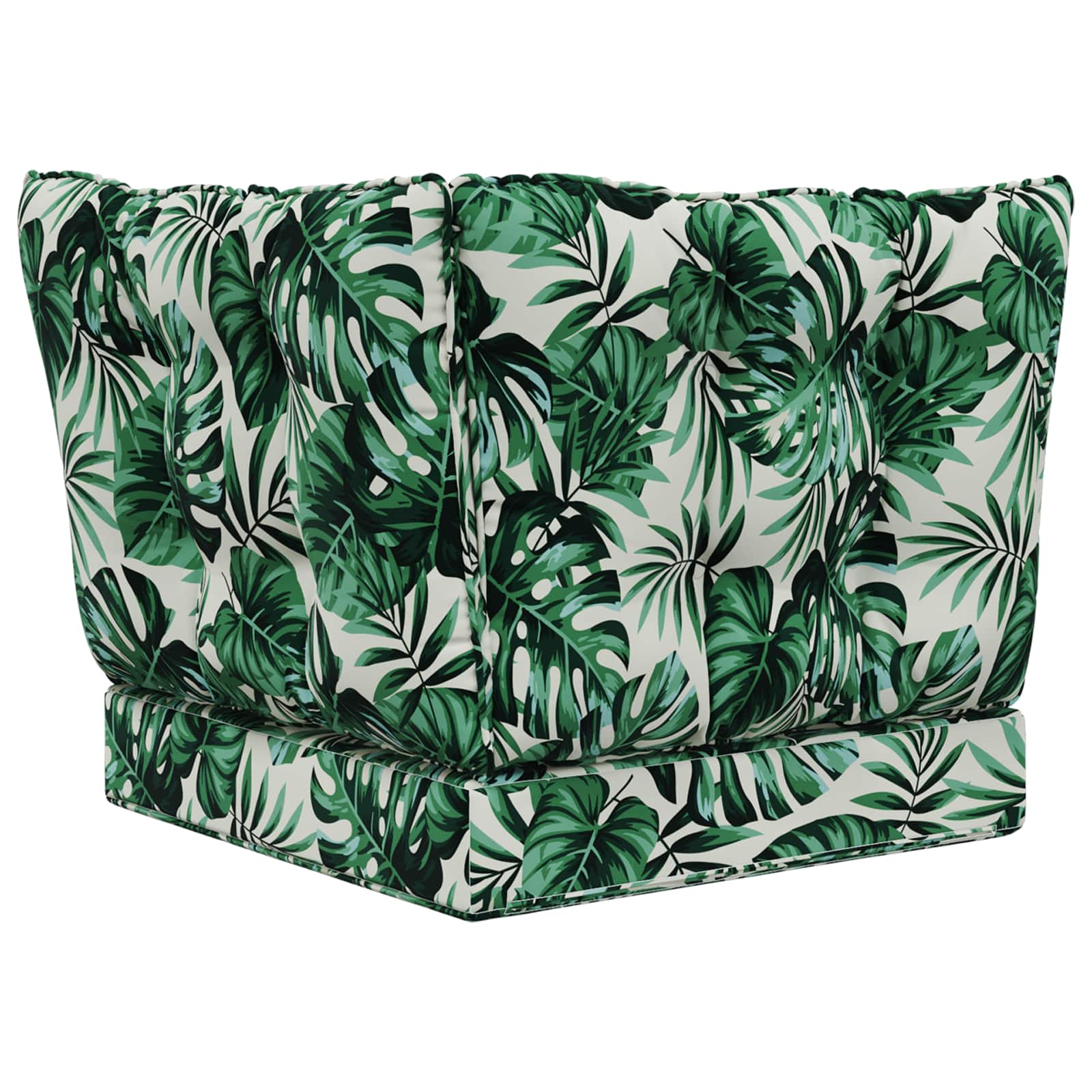 Sofakissen für draußen Polyester Blattmuster 50,5 x 50,5 cm