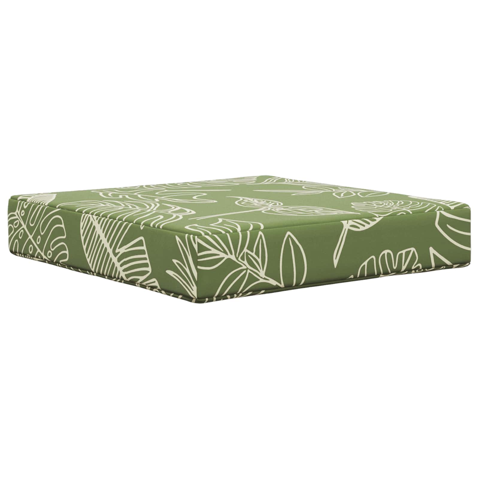 Sofakissen für draußen Polyester Blattdesign 50,5 x 50,5 cm