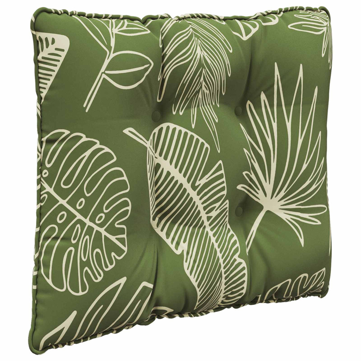 Sofakissen für draußen Polyester Blattdesign 50,5 x 50,5 cm