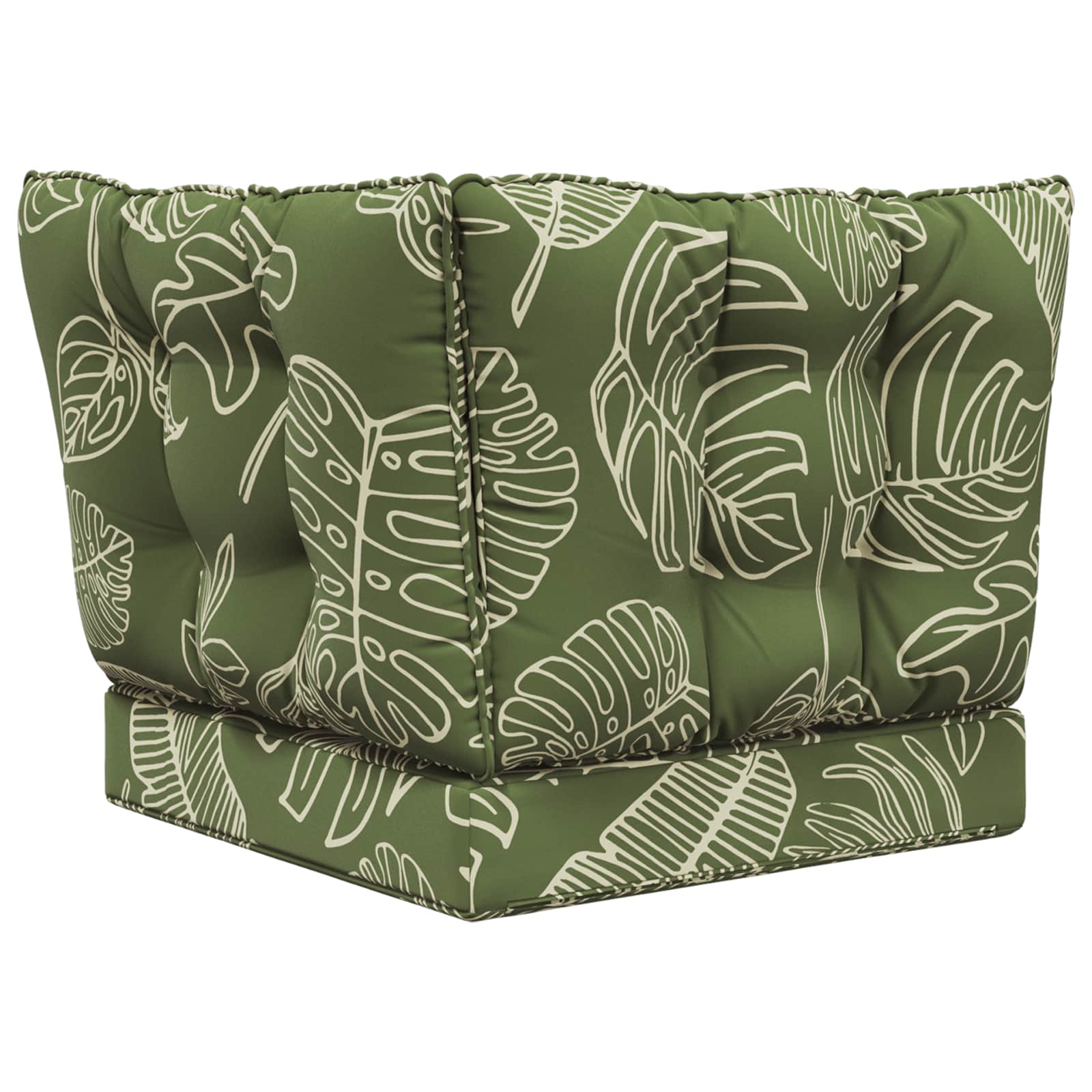 Sofakissen für draußen Polyester Blattdesign 50,5 x 50,5 cm