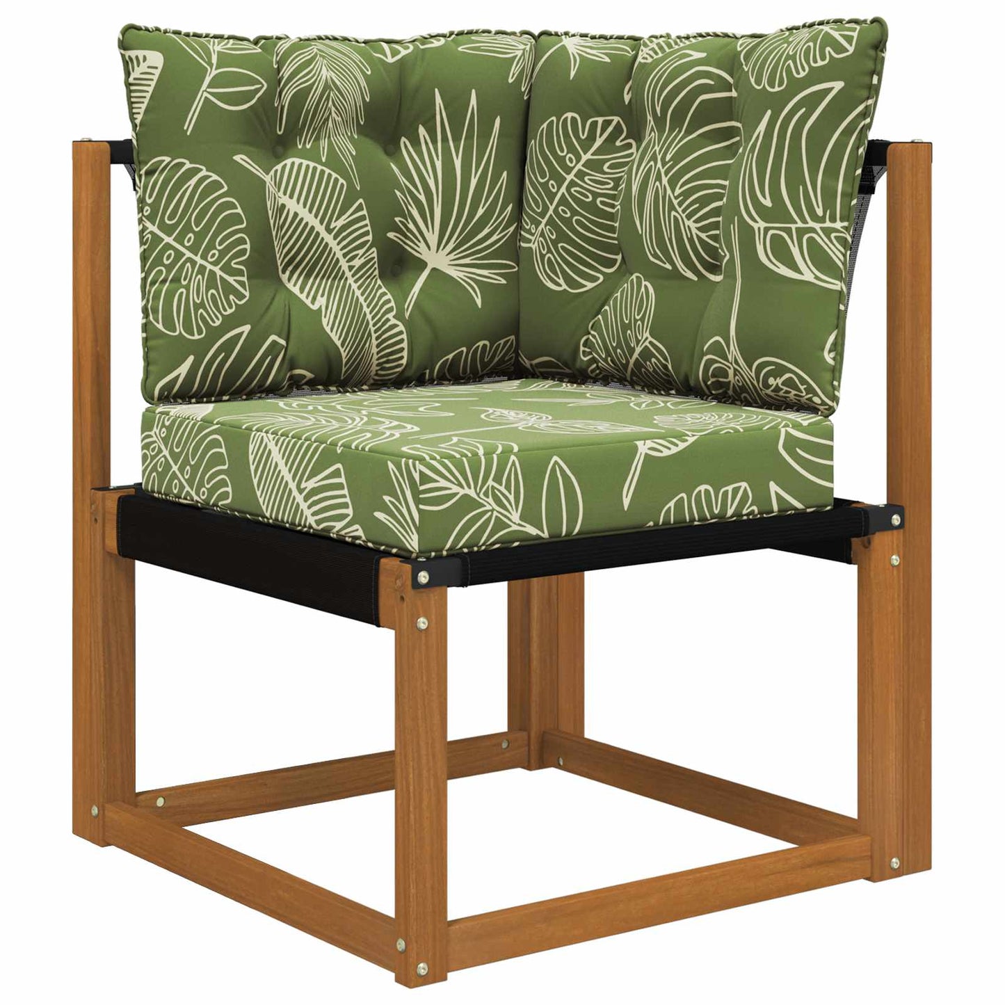 Sofakissen für draußen Polyester Blattdesign 50,5 x 50,5 cm
