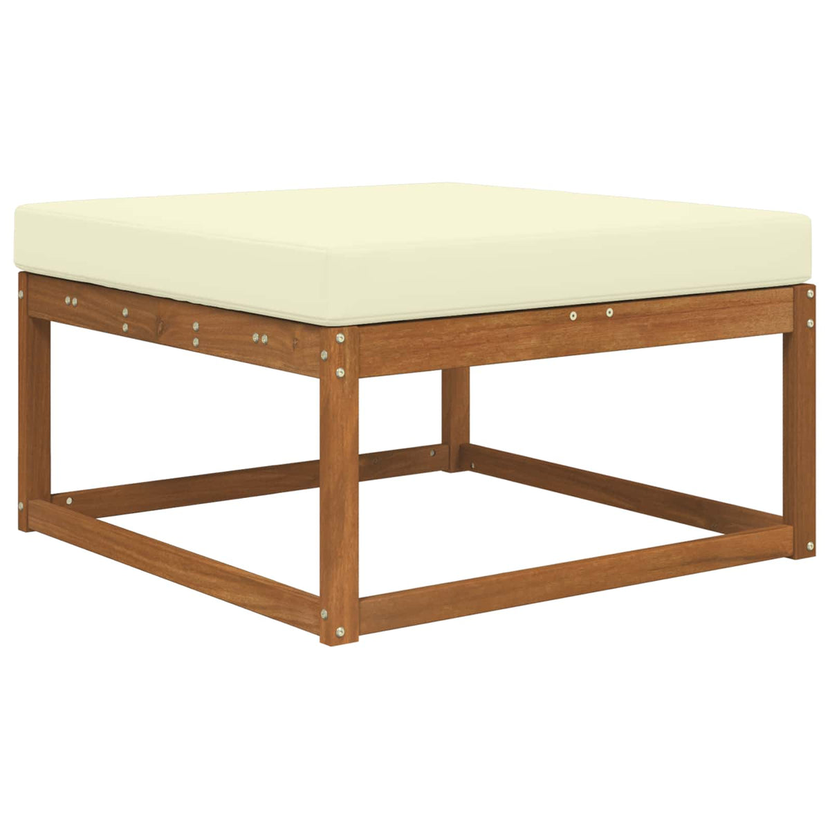Sofakissen für draußen Polyester Creme 80 x 80 cm
