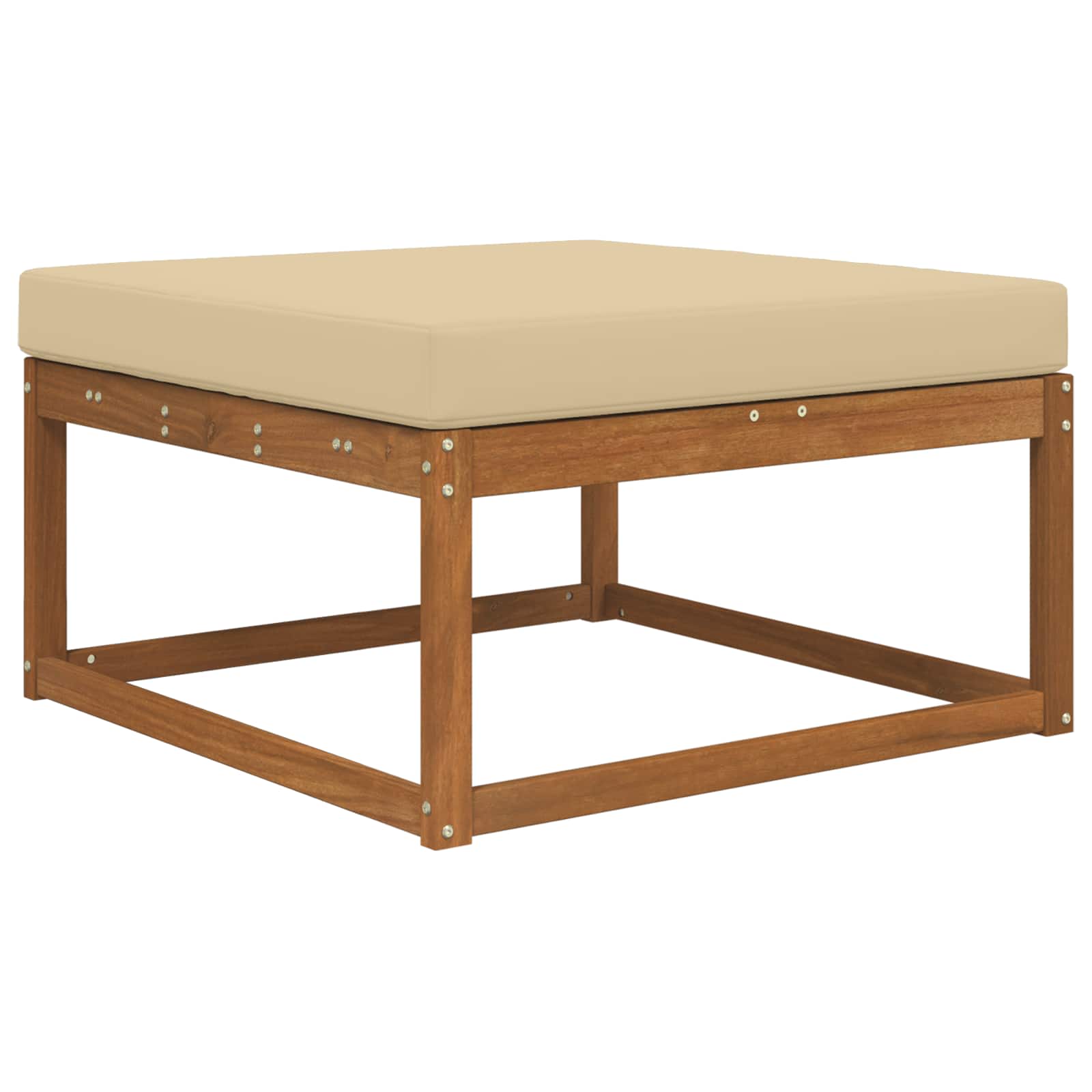 Sofakissen für draußen Polyester Beige 80 x 80 cm