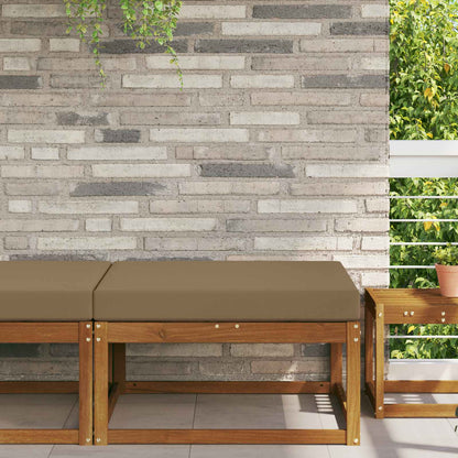 Sofakissen für draußen Stoff Taupe 80 x 80 cm