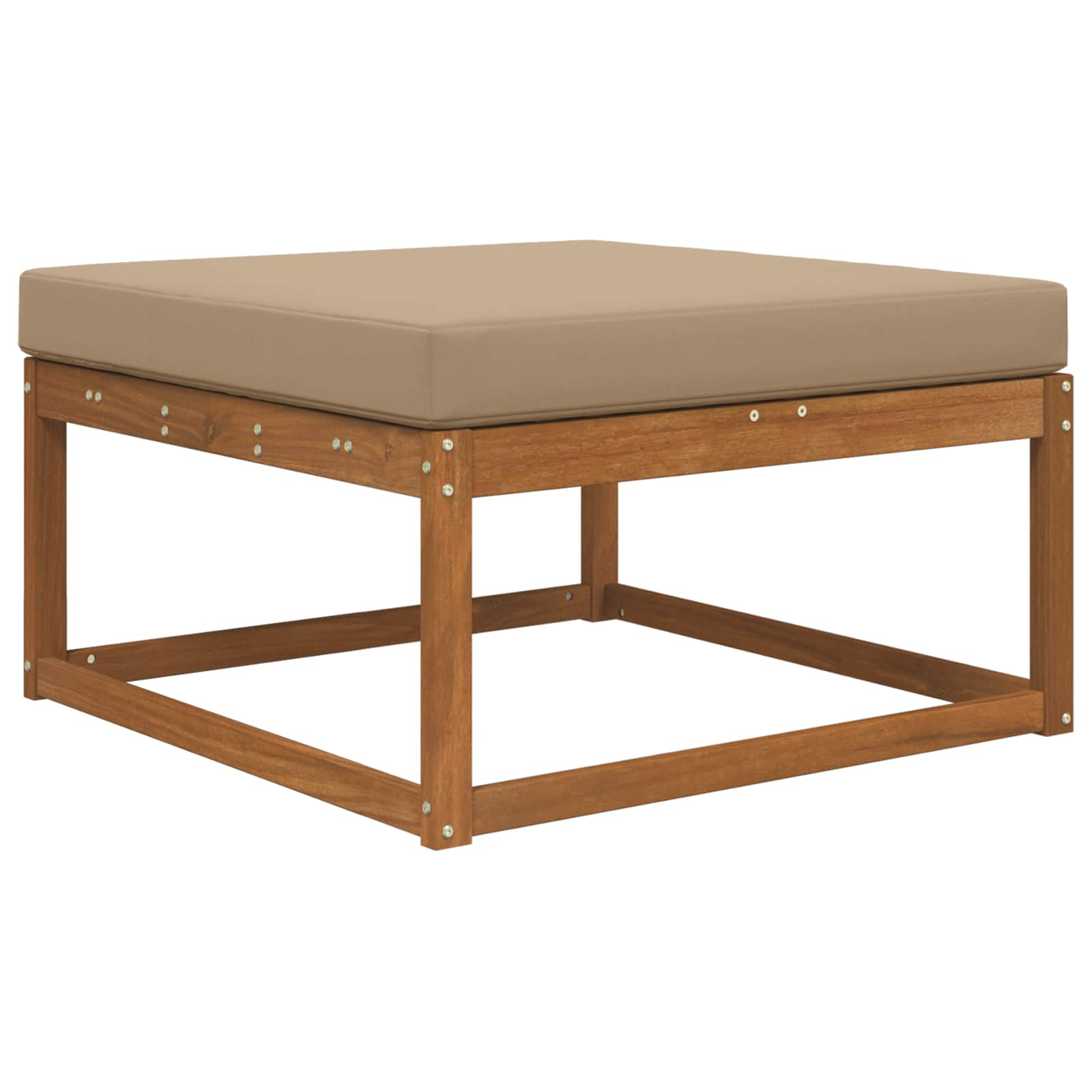 Sofakissen für draußen Polyester Taupe 80 x 80 cm