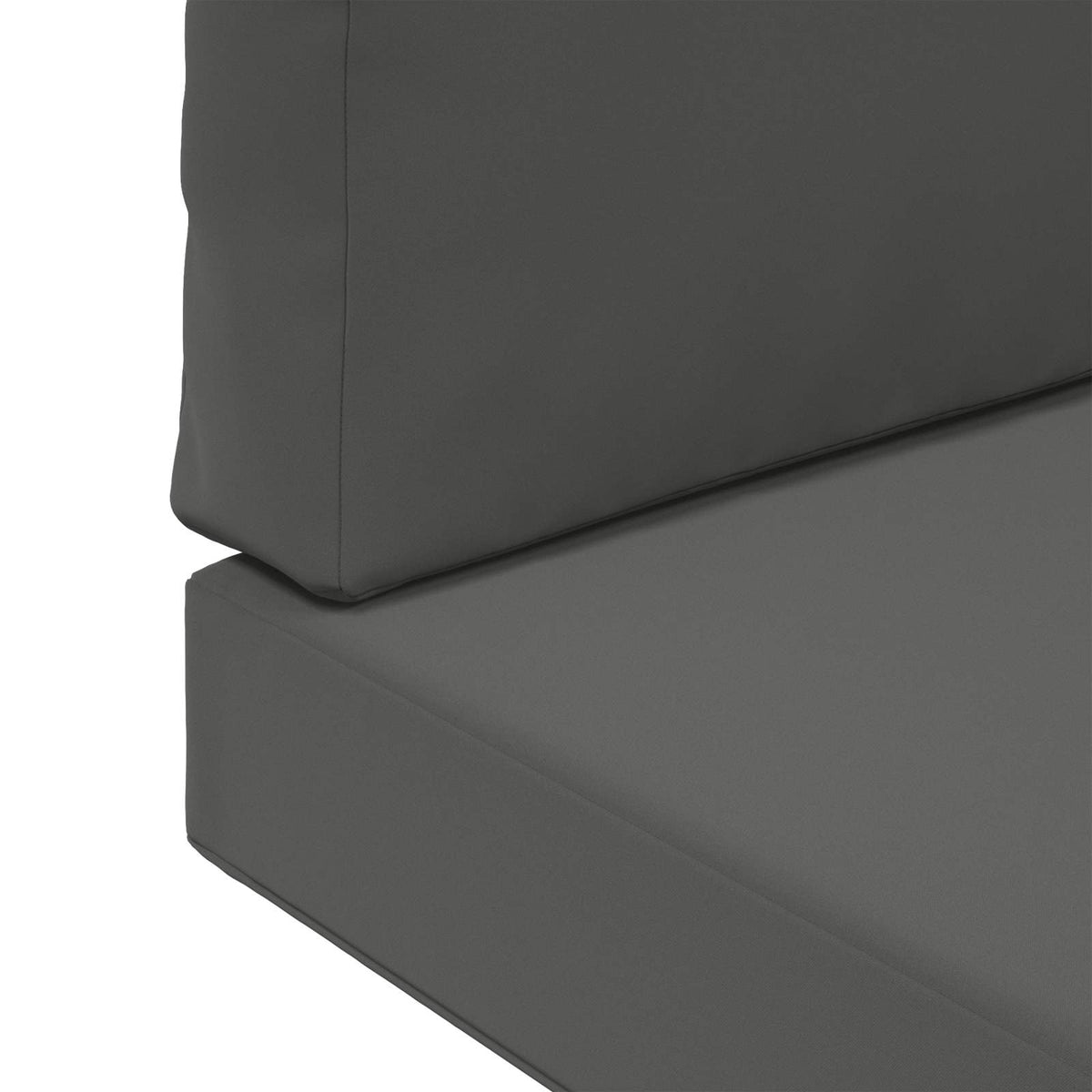 Sofakissen für draußen Polyester Anthrazit 80 x 80 cm