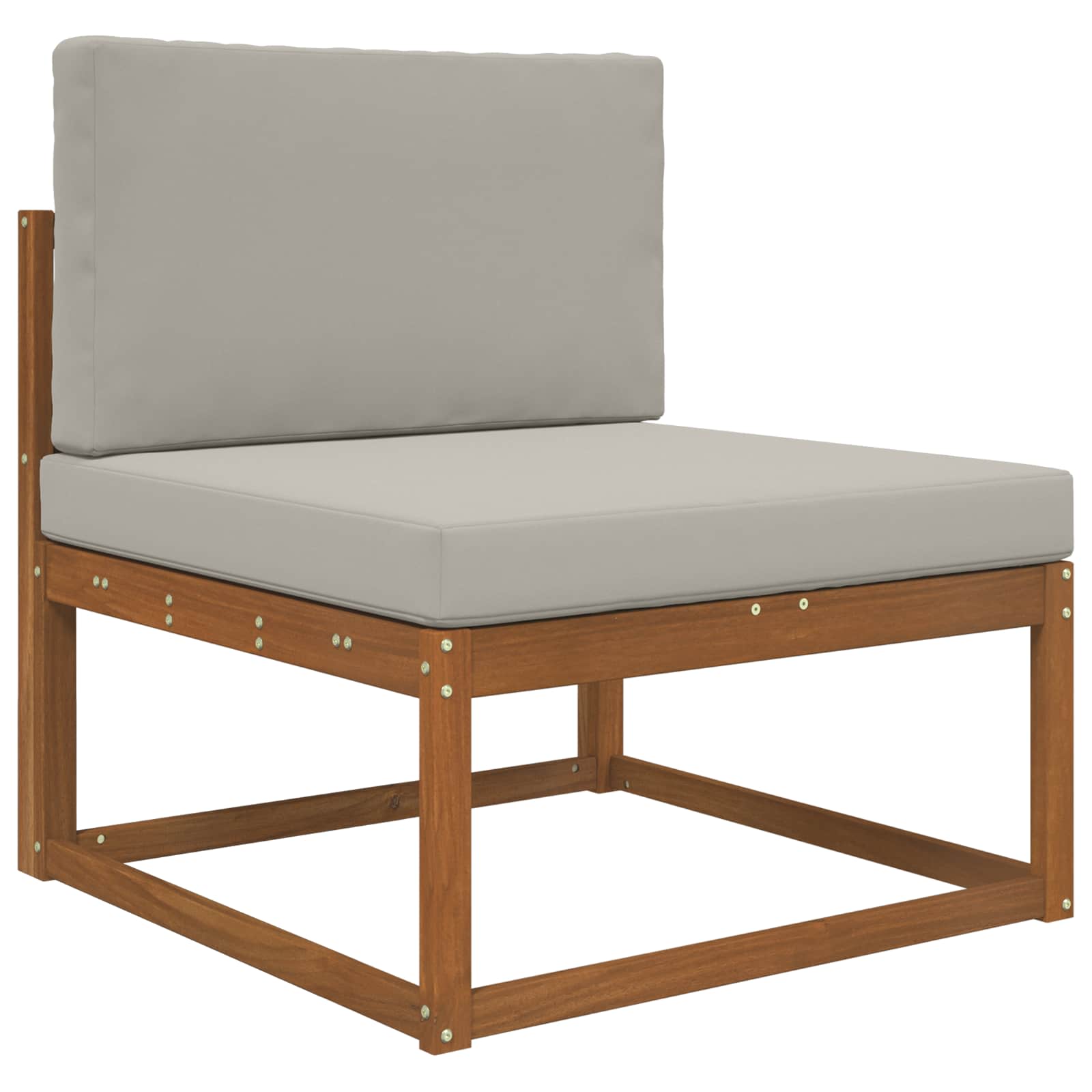 Sofakissen für draußen Polyester Grau 80 x 80 cm