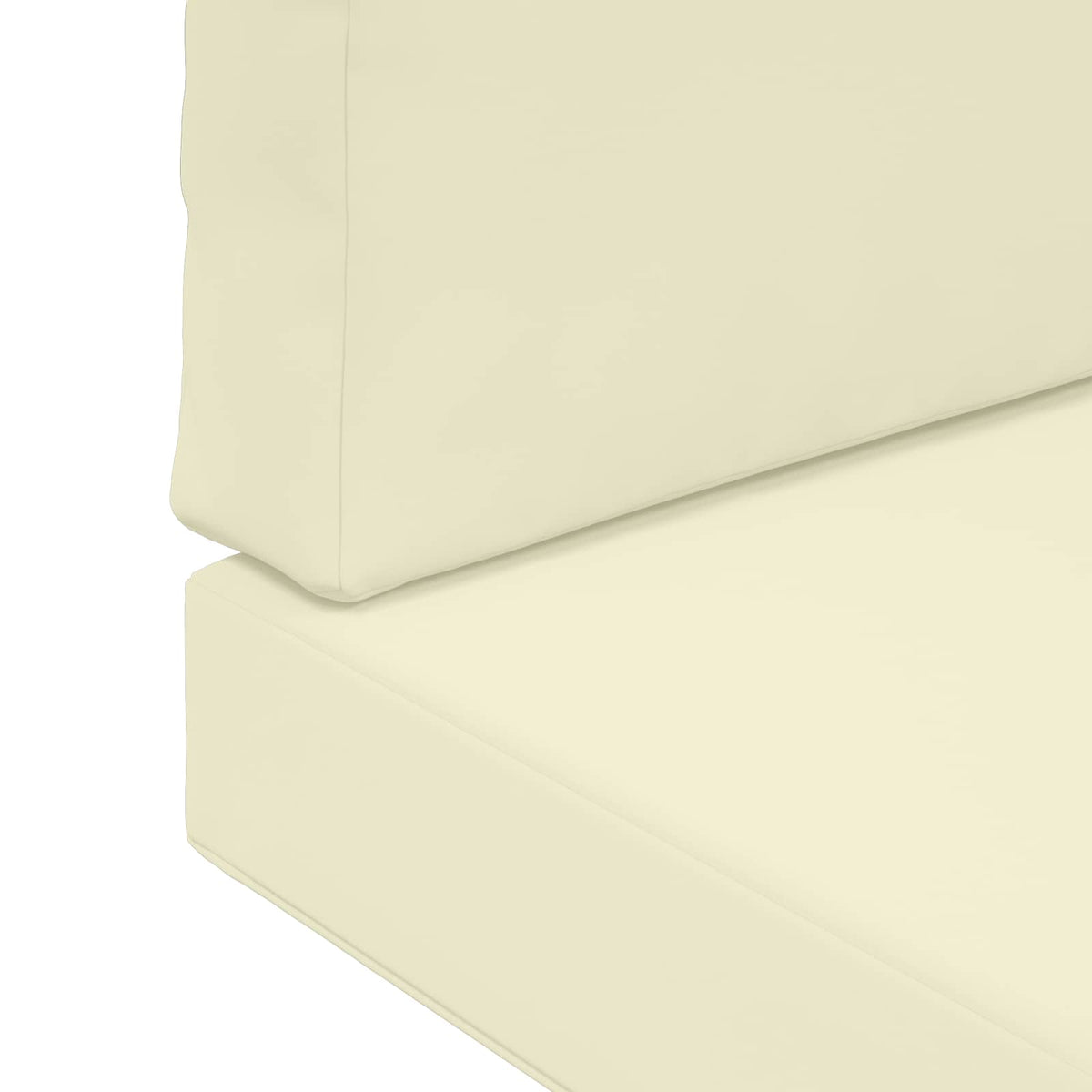 Sofakissen für draußen Polyester Creme 80 x 80 cm